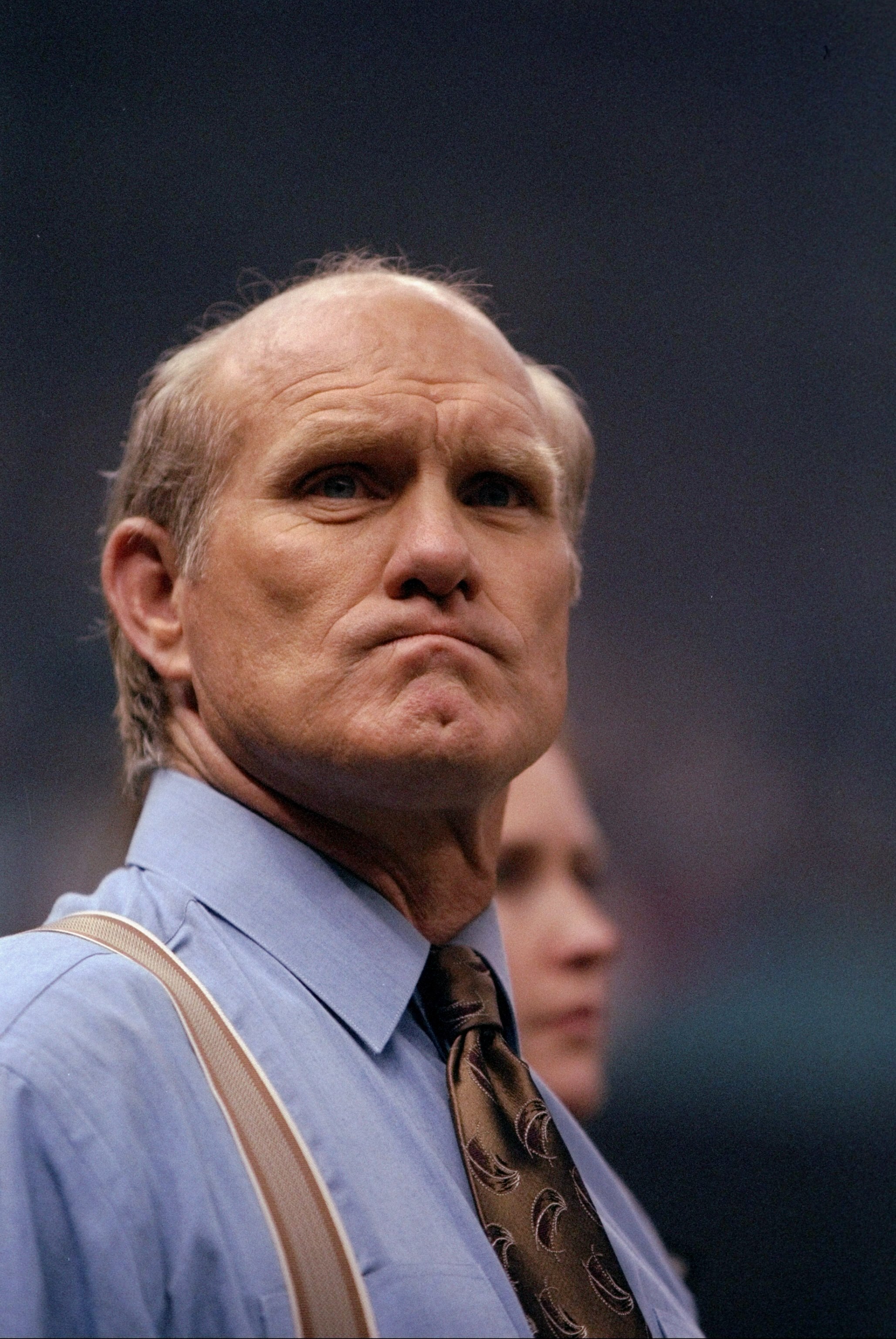 26 Jan 1997:  FOX Sports commentator and Hall of Fame quarterback Terry Bradshaw looks on before Super Bowl XXXI between the Green Bay Packers and the New England Patriots at the Superdome in New Orleans, Louisiana.  The Packers won the game, 35-21. Manda