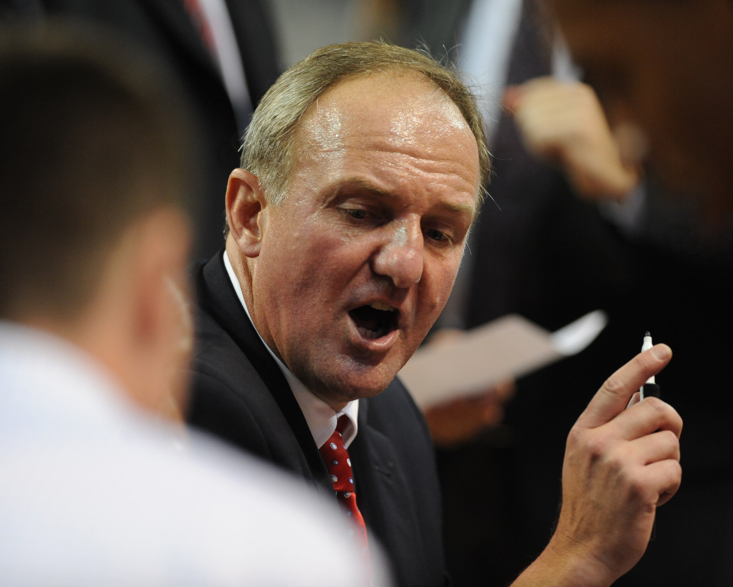 GAINESVILLE, FL - NOVEMBER 16: Coach Thad Matta of the Ohio State Buckeyes directs play against the Florida Gators November 16, 2010 at the Stephen C. O'Connell Center in Gainesville, Florida.  (Photo by Al Messerschmidt/Getty Images)