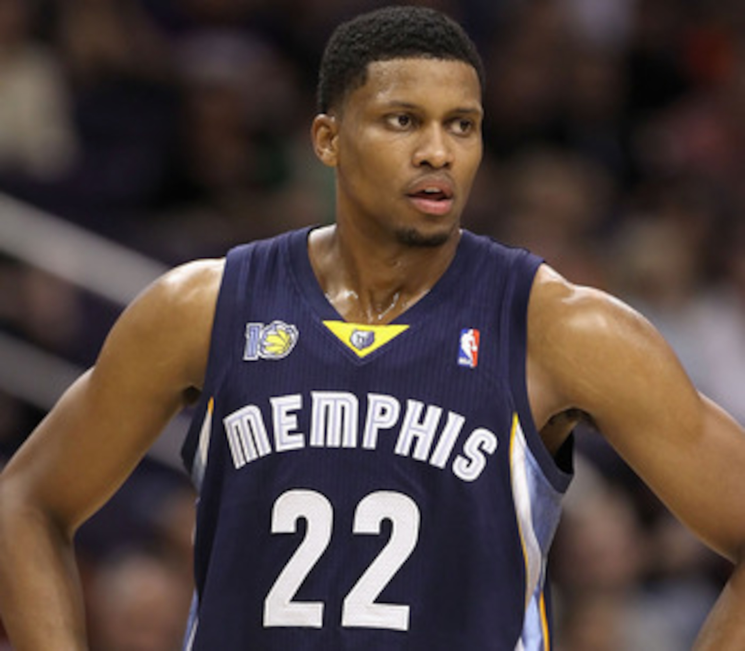 PHOENIX - DECEMBER 08:  Rudy Gay #22 of the Memphis Grizzlies during the NBA game against the Phoenix Suns  at US Airways Center on December 8, 2010 in Phoenix, Arizona. NOTE TO USER: User expressly acknowledges and agrees that, by downloading and or usin
