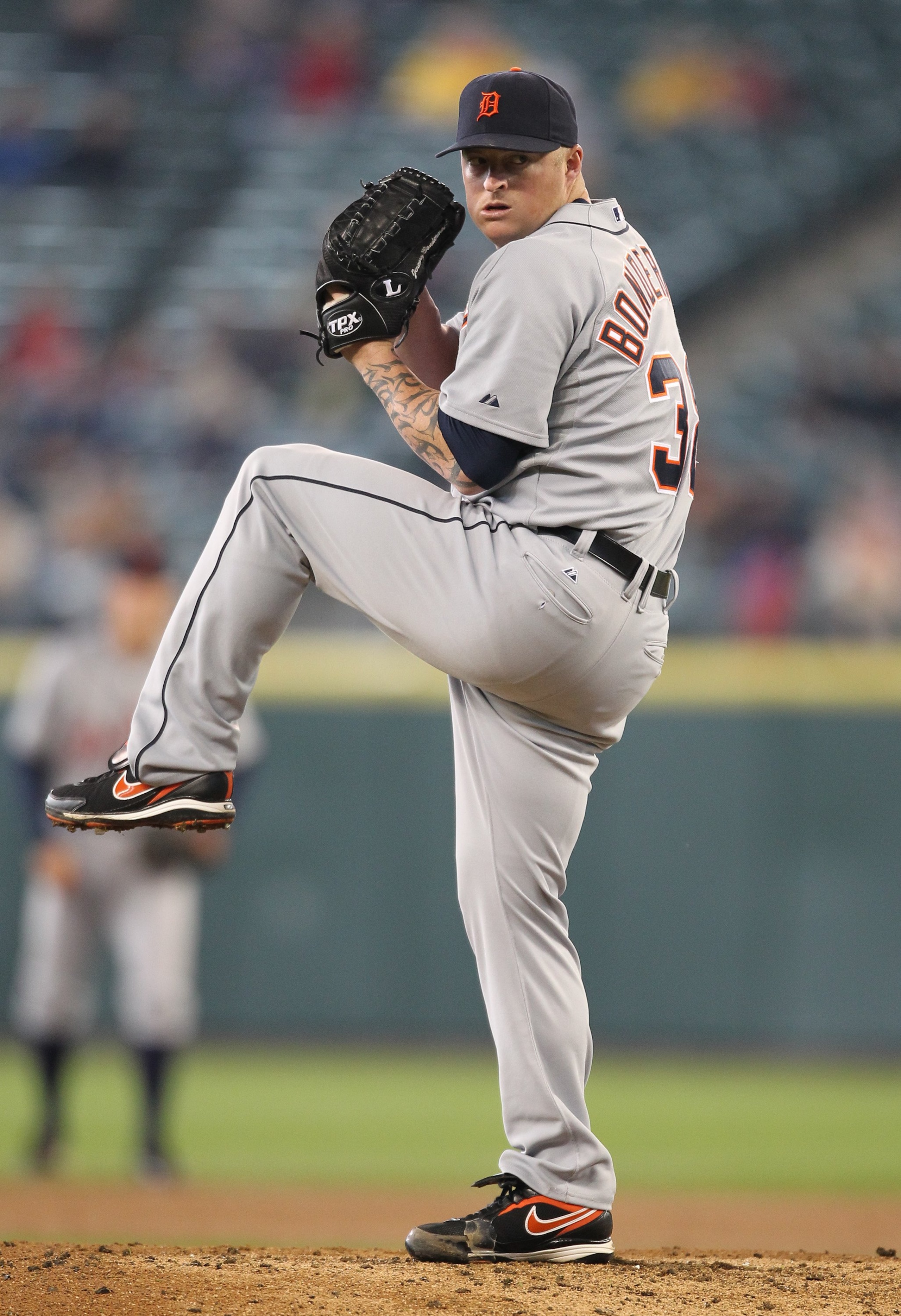 SEATTLE - MAY 26:  Starting pitcher Jeremy Bonderman #38 of the Detroit Tigers pitches against the Seattle Mariners at Safeco Field on May 26, 2010 in Seattle, Washington. (Photo by Otto Greule Jr/Getty Images)