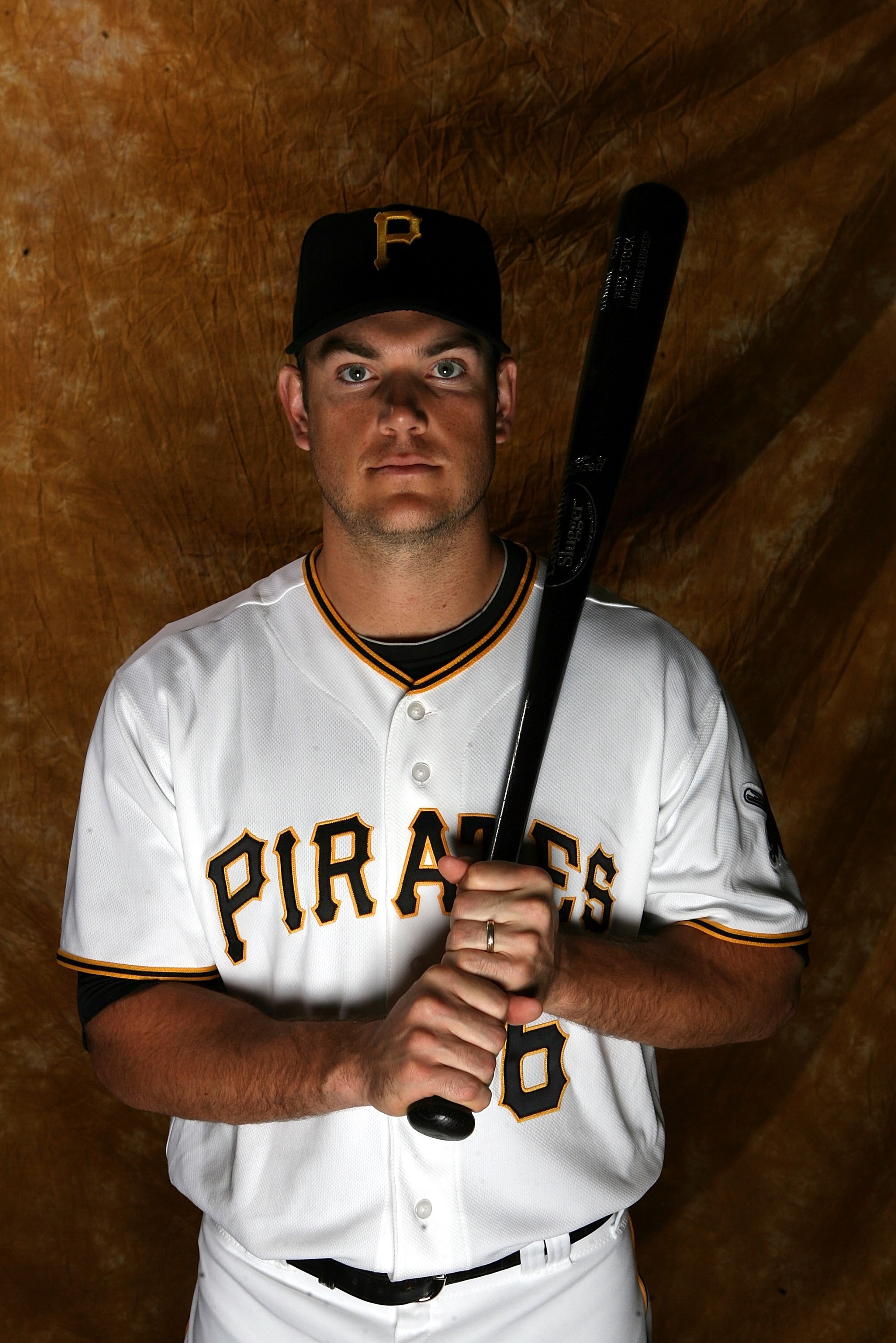 BRADENTON, FL - FEBRUARY 28:  Jeff Clement #6 of the Pittsburgh Pirates poses for photos during media day on February 28, 2010 in Bradenton, Florida.  (Photo by Marc Serota/Getty Images)