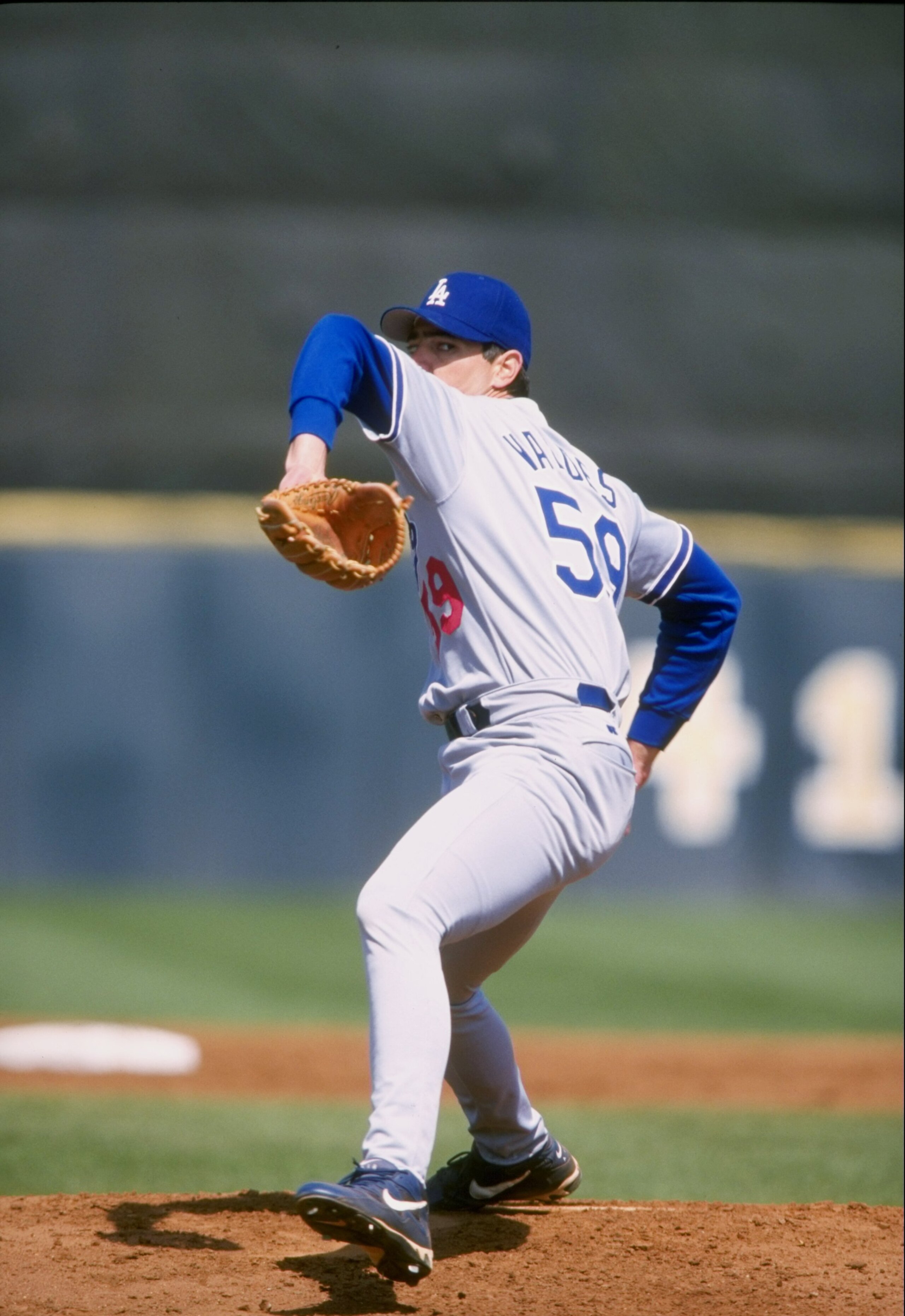 12 Mar 1998:  Infielder Ismael Valdez of the Los Angeles Dodgers in action during a spring training game against the Houston Astros at the Osceola County Stadium in Kissimmee, Florida. The Astros defeated the Dodgers 6-5. Mandatory Credit: David Seelig  /