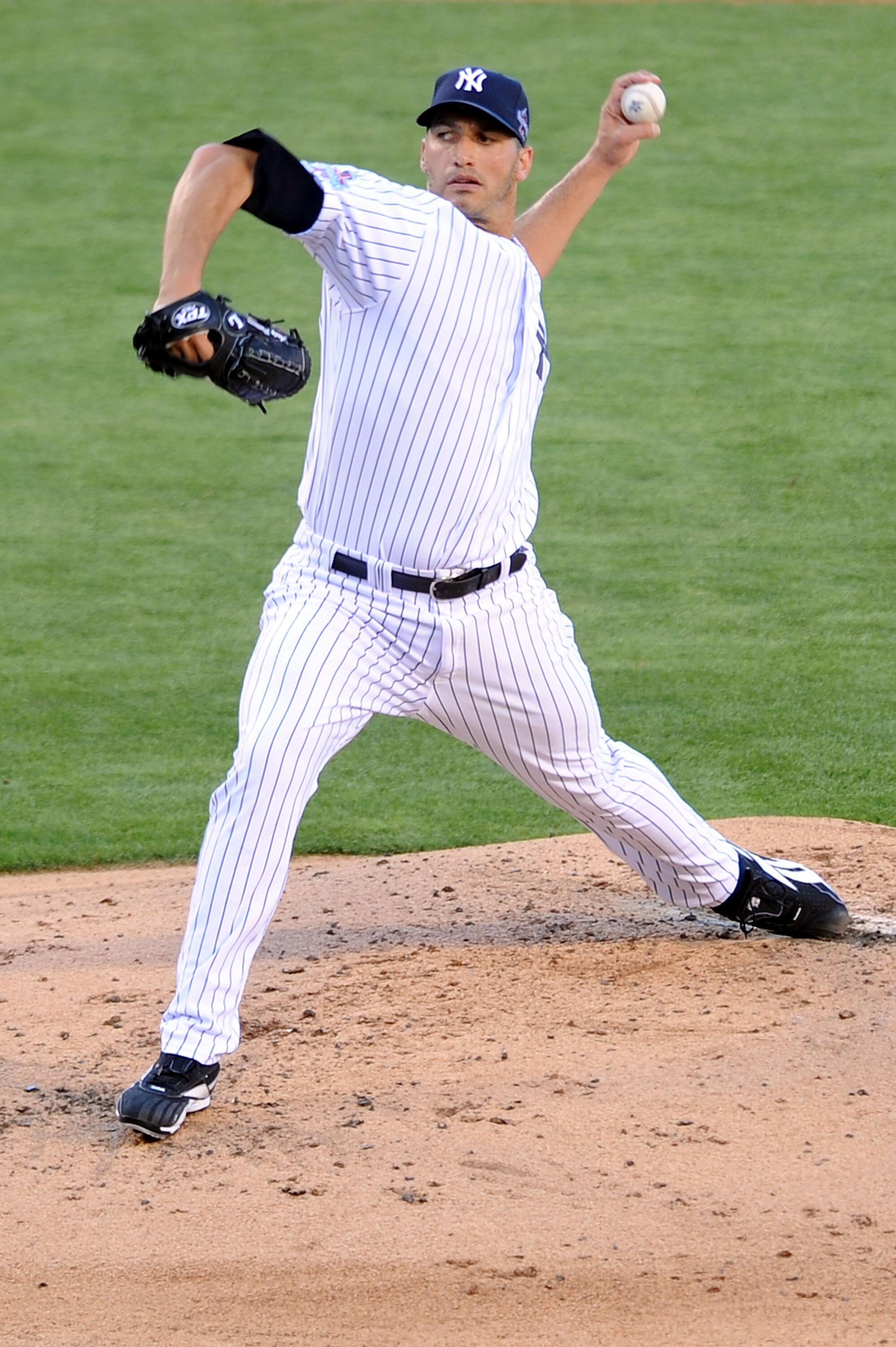 ANAHEIM, CA - JULY 13:  American League All-Star Andy Pettitte #46 of the New York Yankees throws a pitch during the 81st MLB All-Star Game at Angel Stadium of Anaheim on July 13, 2010 in Anaheim, California.  (Photo by Michael Buckner/Getty Images)