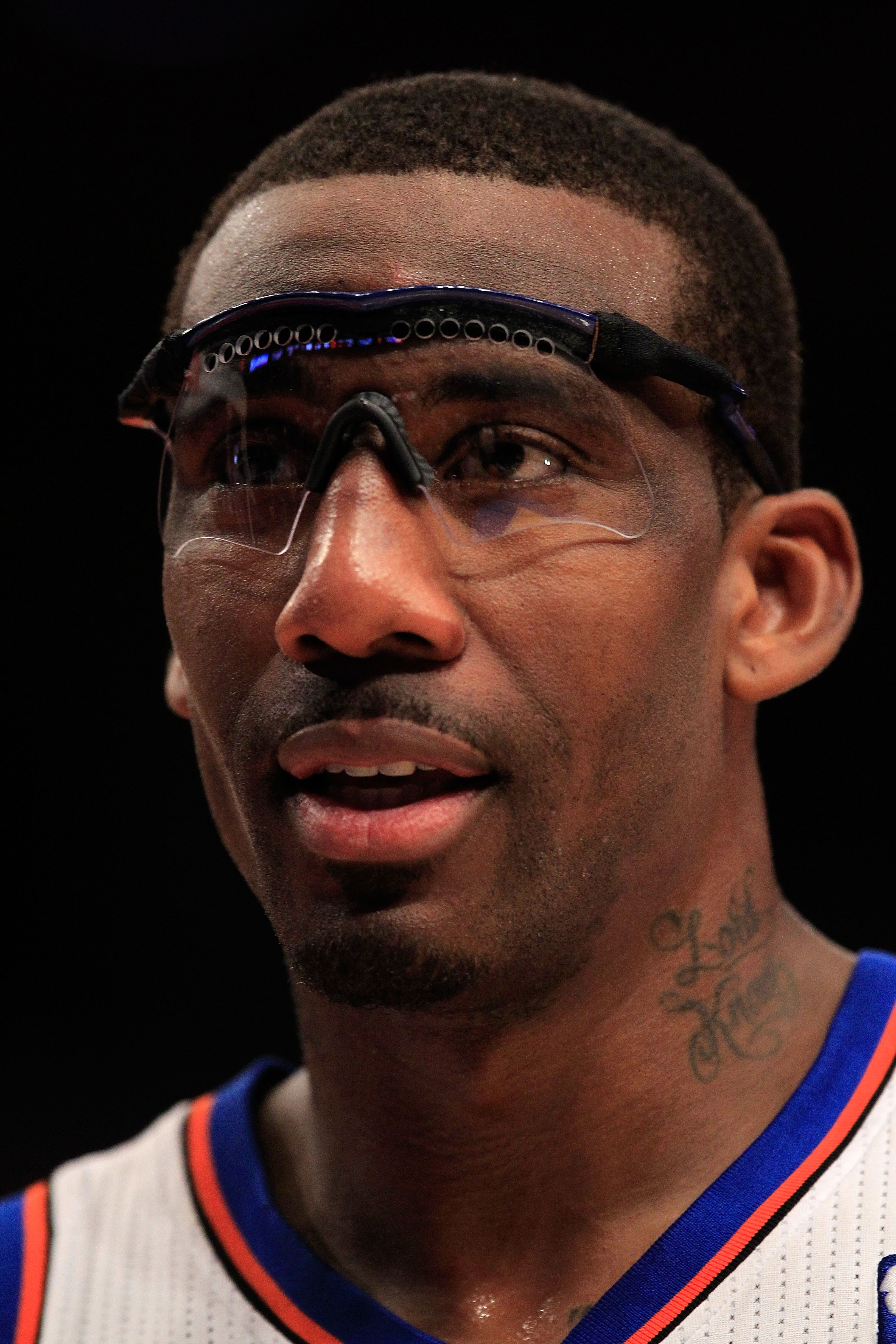 NEW YORK, NY - JANUARY 24:  Amar'e Stoudemire #11 of the New York Knicks on court against the Washington Wizards at Madison Square Garden on January 24, 2011 in New York City. NOTE TO USER: User expressly acknowledges and agrees that, by downloading and/o