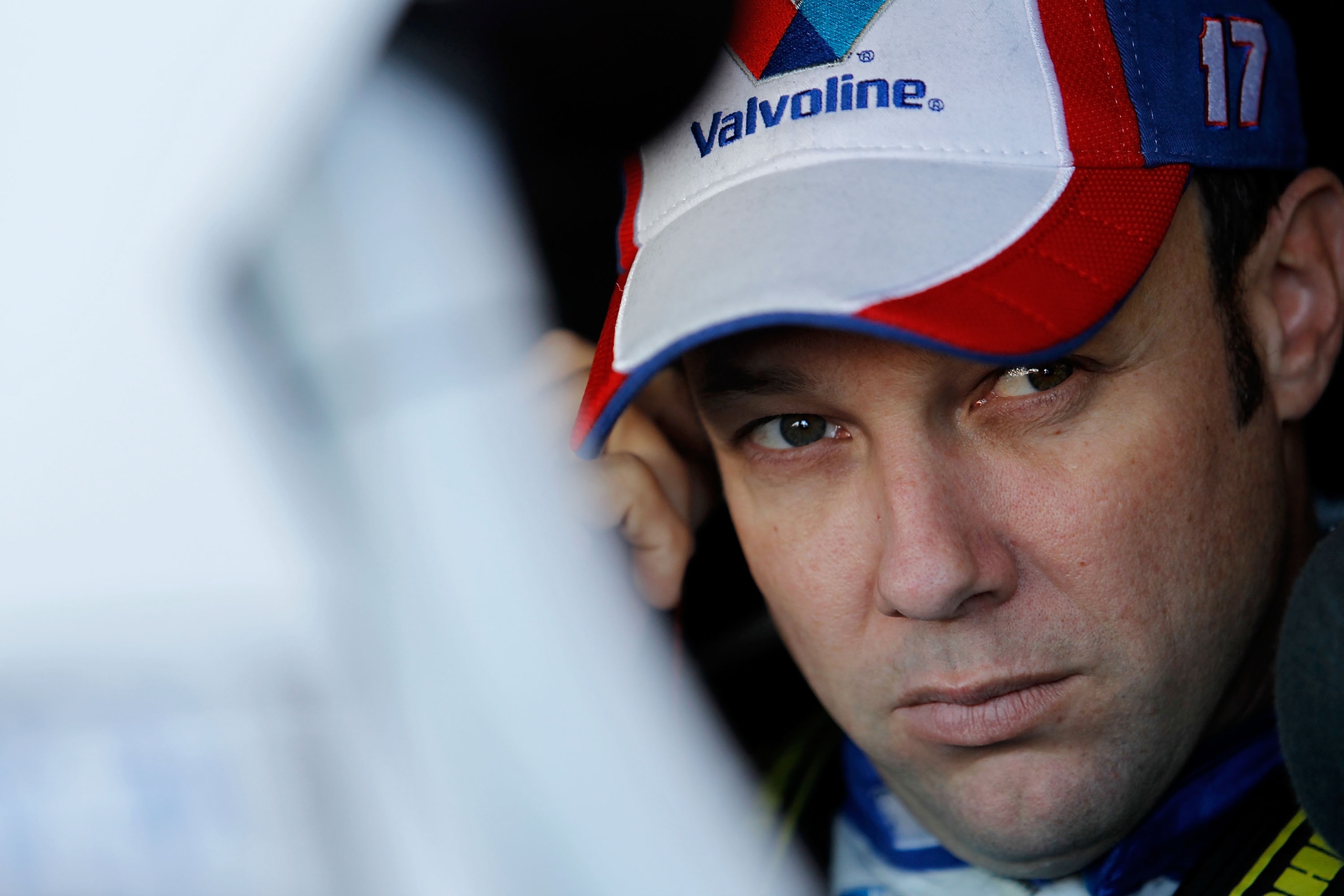 AVONDALE, AZ - NOVEMBER 13: Matt Kenseth, driver of the #17 Valvoline Ford, sits in his car during practice for the NASCAR Sprint Cup Series Kobalt Tools 500 at Phoenix International Raceway on November 13, 2010 in Avondale, Arizona. (Photo by Todd Wars AVONDALE, AZ - NOVEMBER 13: Matt Kenseth, driver of the #17 Valvoline Ford, sits in his car during practice for the NASCAR Sprint Cup Series Kobalt Tools 500 at Phoenix International Raceway on November 13, 2010 in Avondale, Arizona. (Photo by Todd Wars