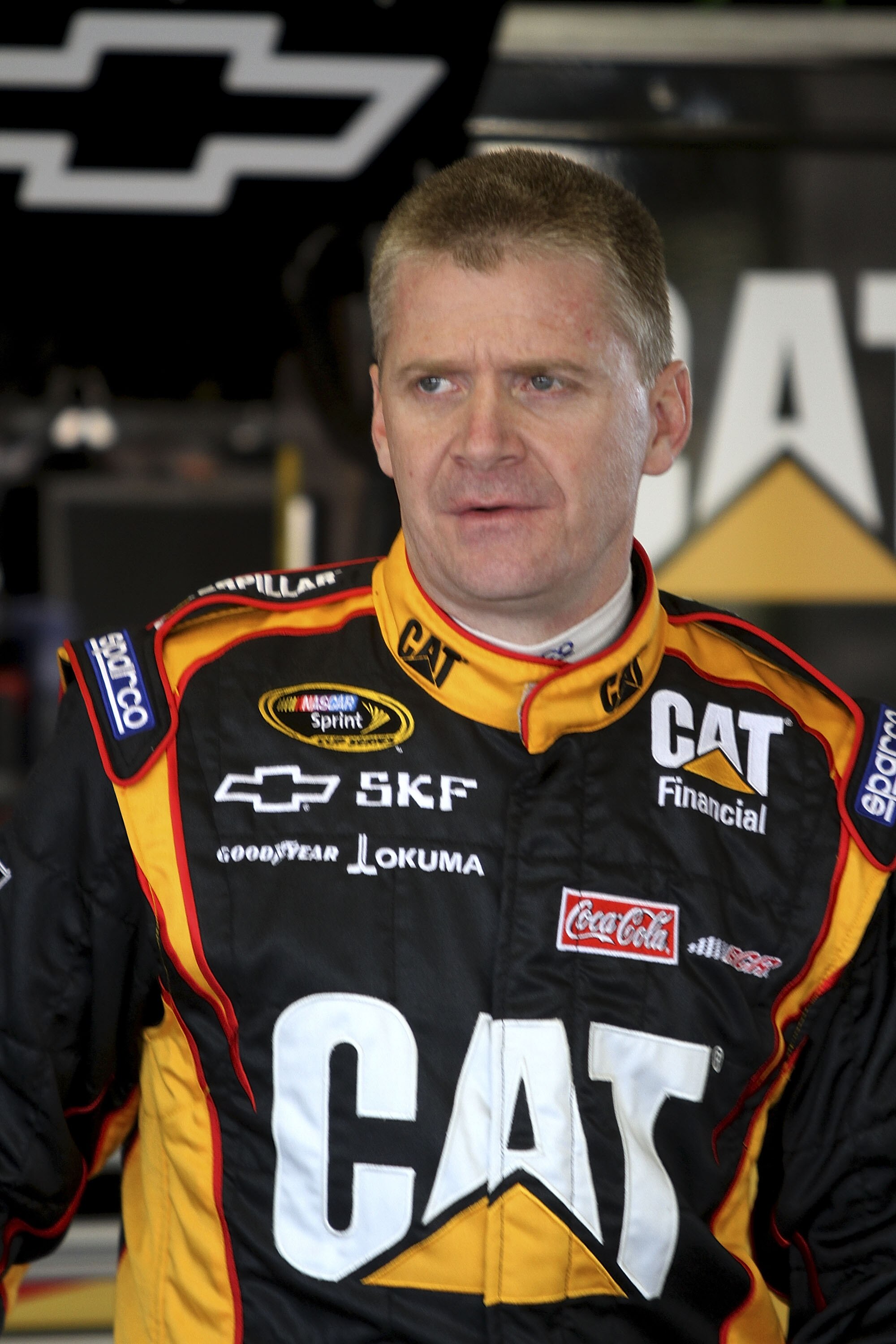 DAYTONA BEACH, FL - JANUARY 20:  Jeff Burton, driver of the #31 Caterpillar Chevrolet waits in the garage during testing at Daytona International Speedway on January 20, 2011 in Daytona Beach, Florida.  (Photo by Jerry Markland/Getty Images for NASCAR)