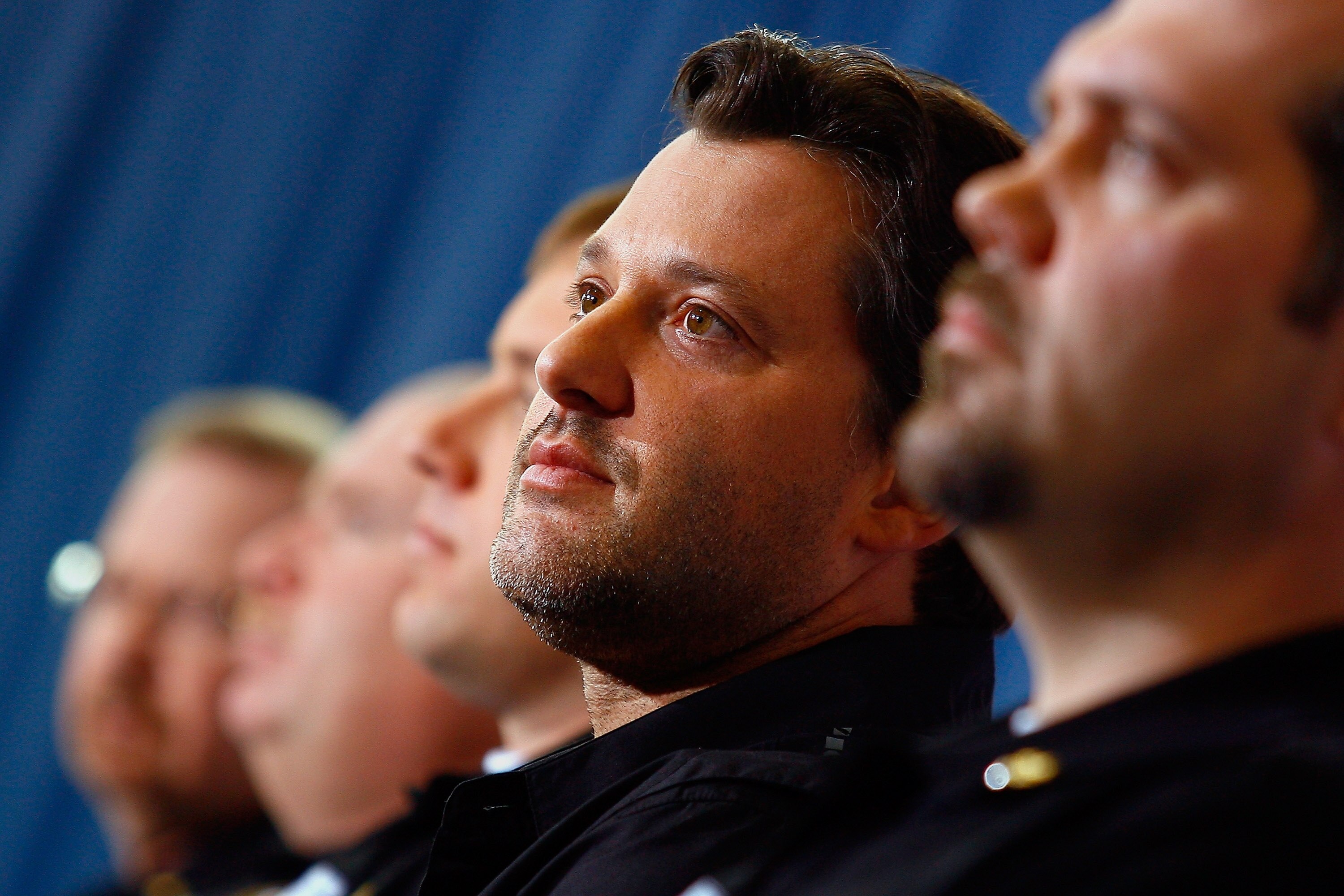 CHARLOTTE, NC - JANUARY 24:  Tony Stewart, driver of the #14 Office Depot Chevrolet, looks on during the NASCAR Sprint Media Tour hosted by Charlotte Motor Speedway, held at Stewart-Haas Racing on January 24, 2011 in Concord, North Carolina.  (Photo by Ja
