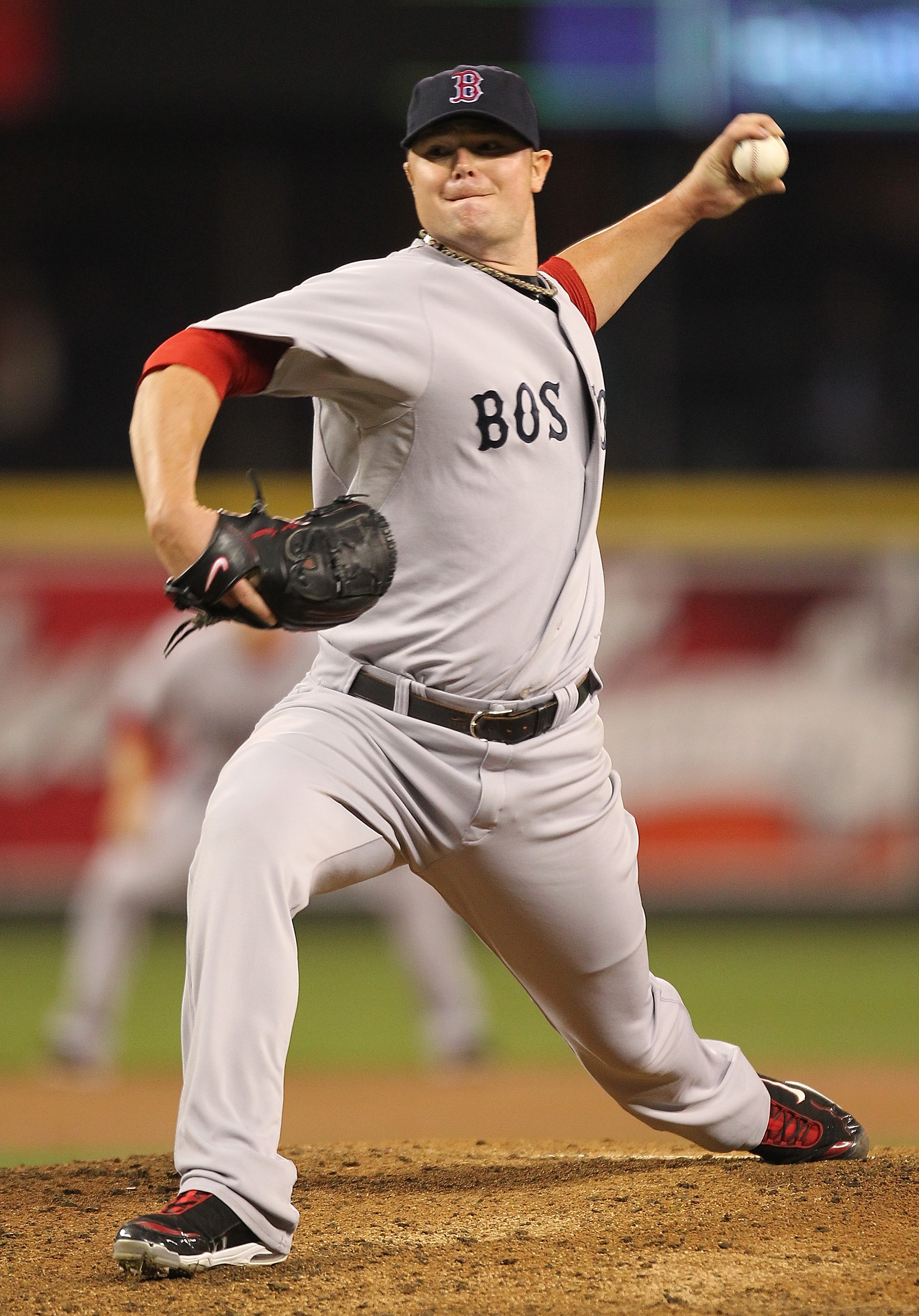 SEATTLE - SEPTEMBER 13:  Starting pitcher Jon Lester #31 of the Boston Red Sox pitches against the Seattle Mariners at Safeco Field on September 13, 2010 in Seattle, Washington. (Photo by Otto Greule Jr/Getty Images)