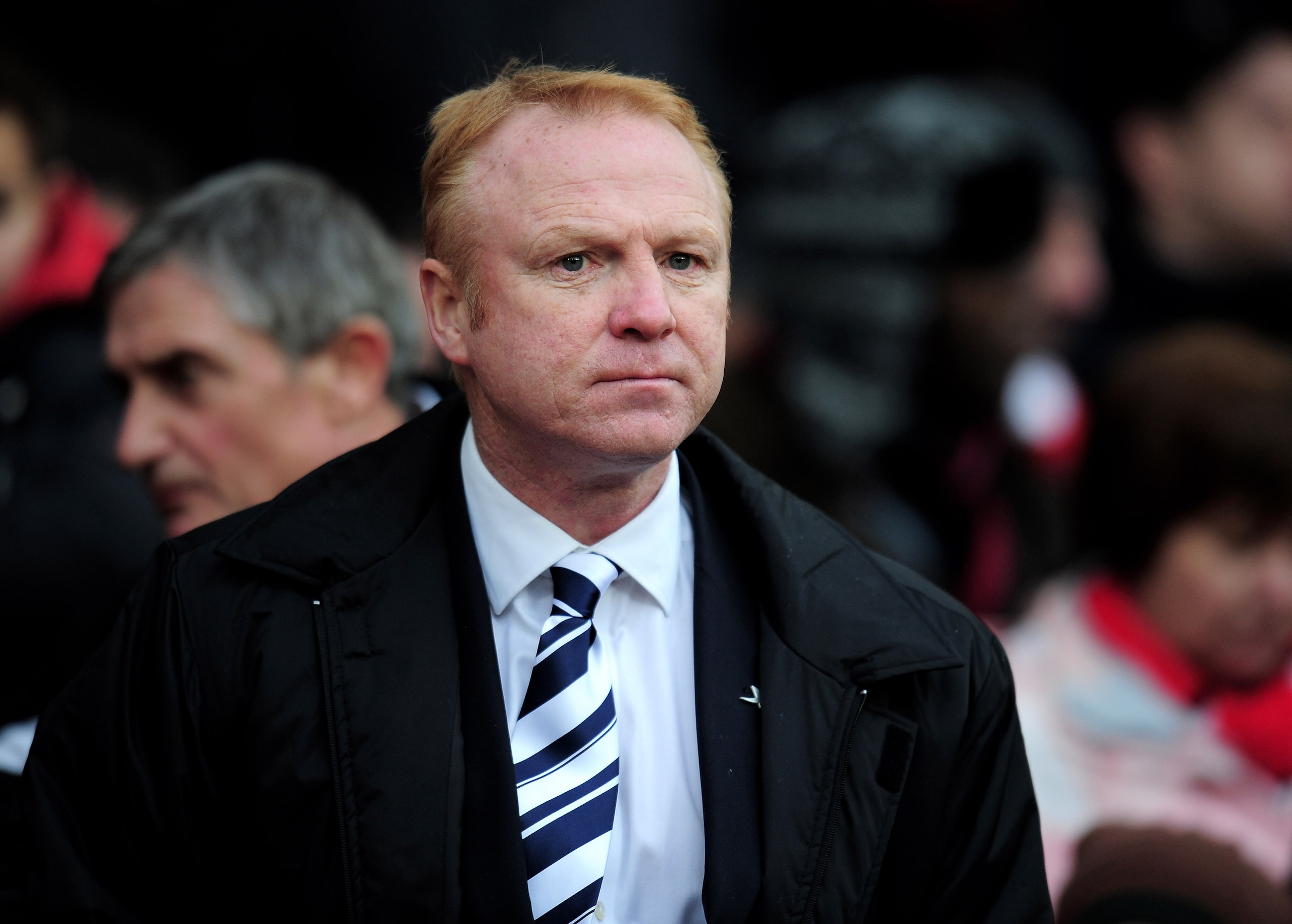 MANCHESTER, ENGLAND - JANUARY 22:  Birmingham City Manager Alex McLeish looks on prior to the Barclays Premier League match between Manchester United and Birmingham City at Old Trafford on January 22, 2011 in Manchester, England. (Photo by Shaun Botterill
