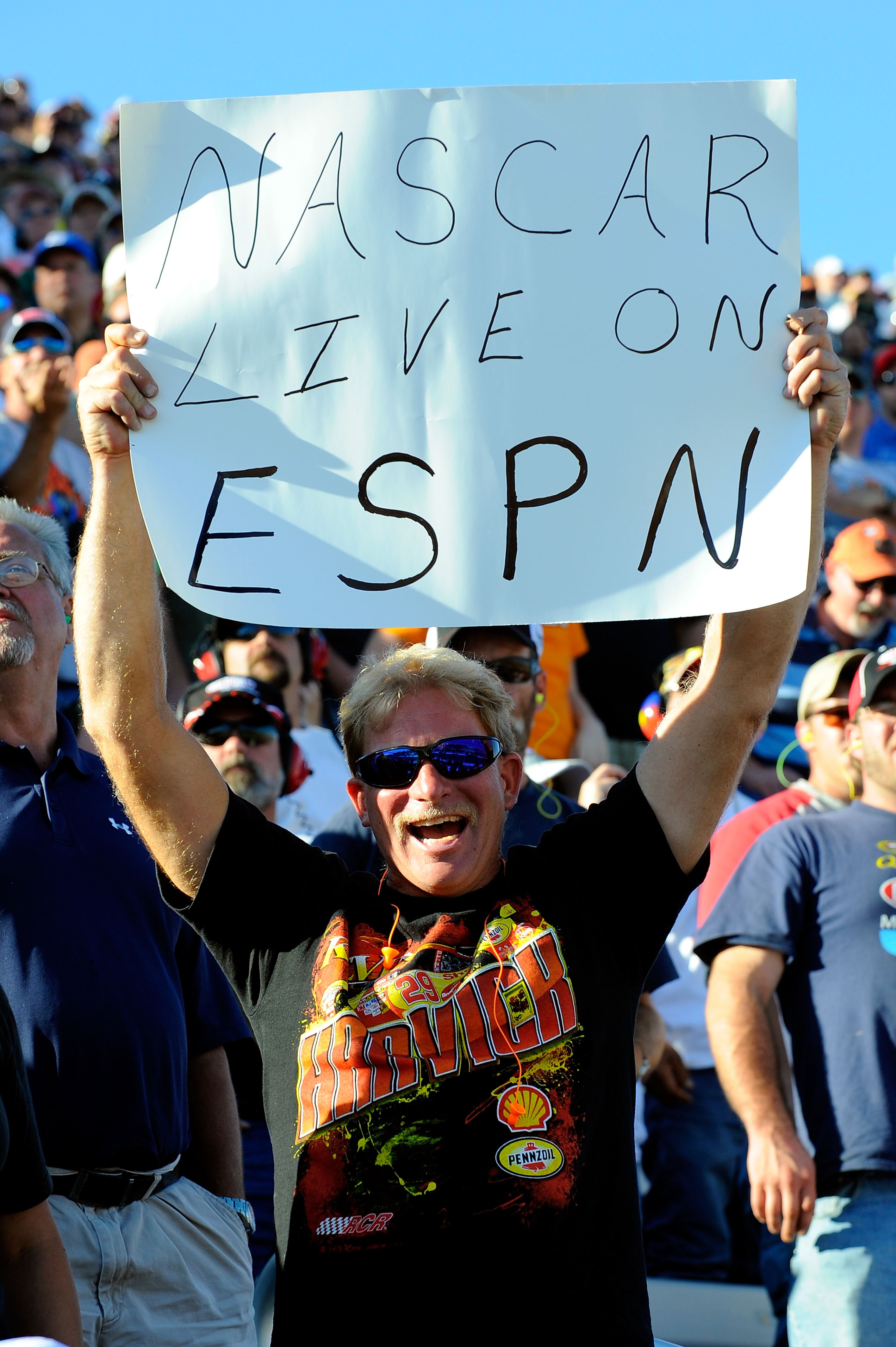 MARTINSVILLE, VA - OCTOBER 24:  Fans cheer during the NASCAR Sprint Cup Series TUMS Fast Relief 500 at Martinsville Speedway on October 24, 2010 in Martinsville, Virginia.  (Photo by Jared C. Tilton/Getty Images for NASCAR)