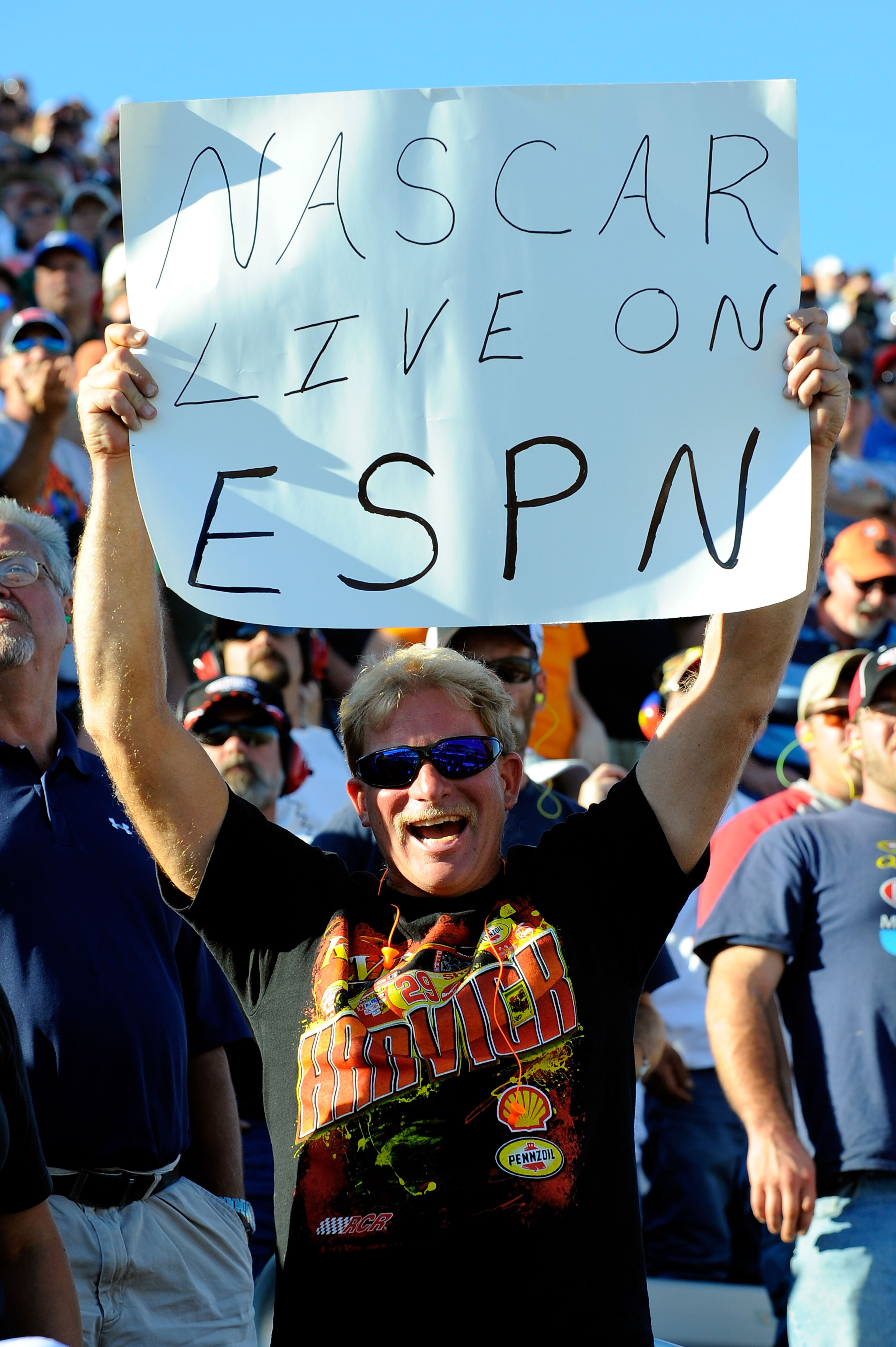 MARTINSVILLE, VA - OCTOBER 24: Fans cheer during the NASCAR Sprint Cup Series TUMS Fast Relief 500 at Martinsville Speedway on October 24, 2010 in Martinsville, Virginia. (Photo by Jared C. Tilton/Getty Images for NASCAR) MARTINSVILLE, VA - OCTOBER 24: Fans cheer during the NASCAR Sprint Cup Series TUMS Fast Relief 500 at Martinsville Speedway on October 24, 2010 in Martinsville, Virginia. (Photo by Jared C. Tilton/Getty Images for NASCAR)
