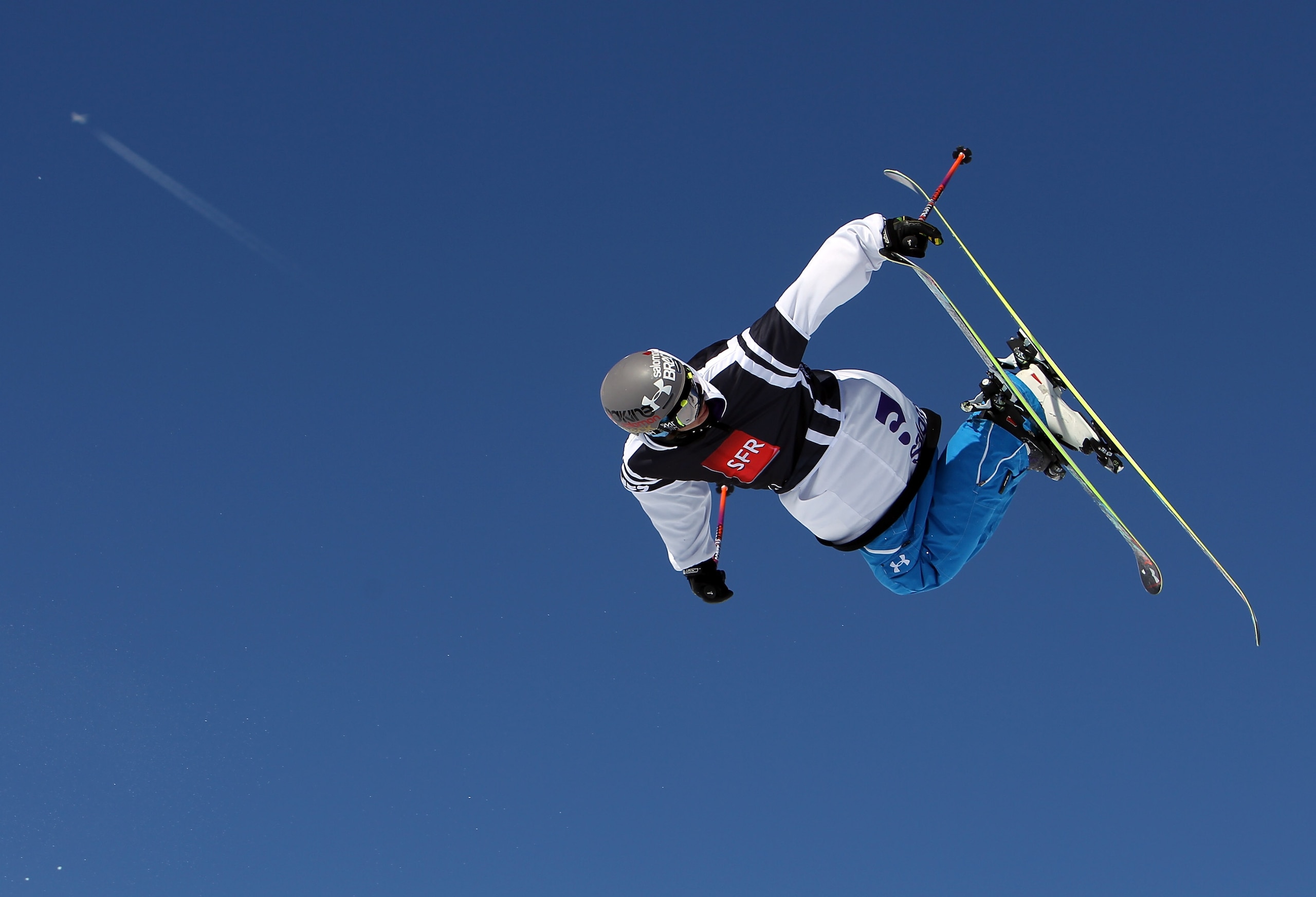 TIGNES, FRANCE - MARCH 11:  Bobby Brown of USA in action in the Ski Slopestyle during the Winter X Games Europe on March 11, 2010 in Tignes, France.  (Photo by Julian Finney/Getty Images)