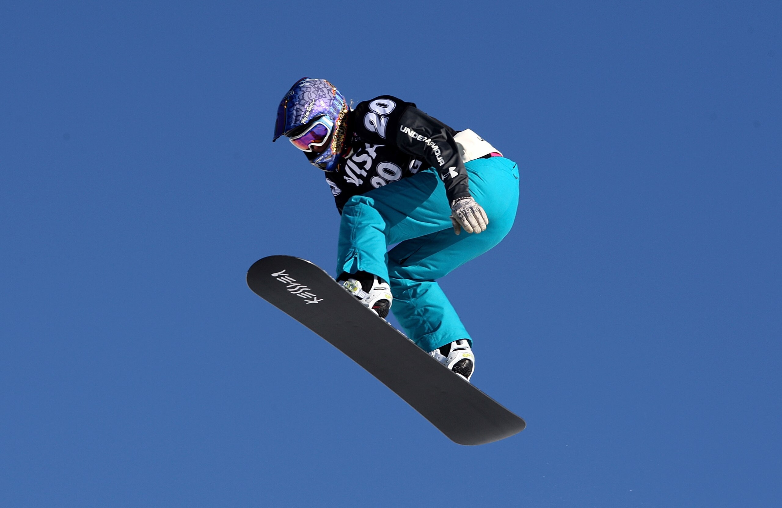 TELLURIDE, CO - DECEMBER 18:  Lindsey Jacobellis competes during the FIS Snowboardcross World Cup 2010 qualification on December 18, 2009 in Telluride, Colorado.  (Photo by Streeter Lecka/Getty Images)