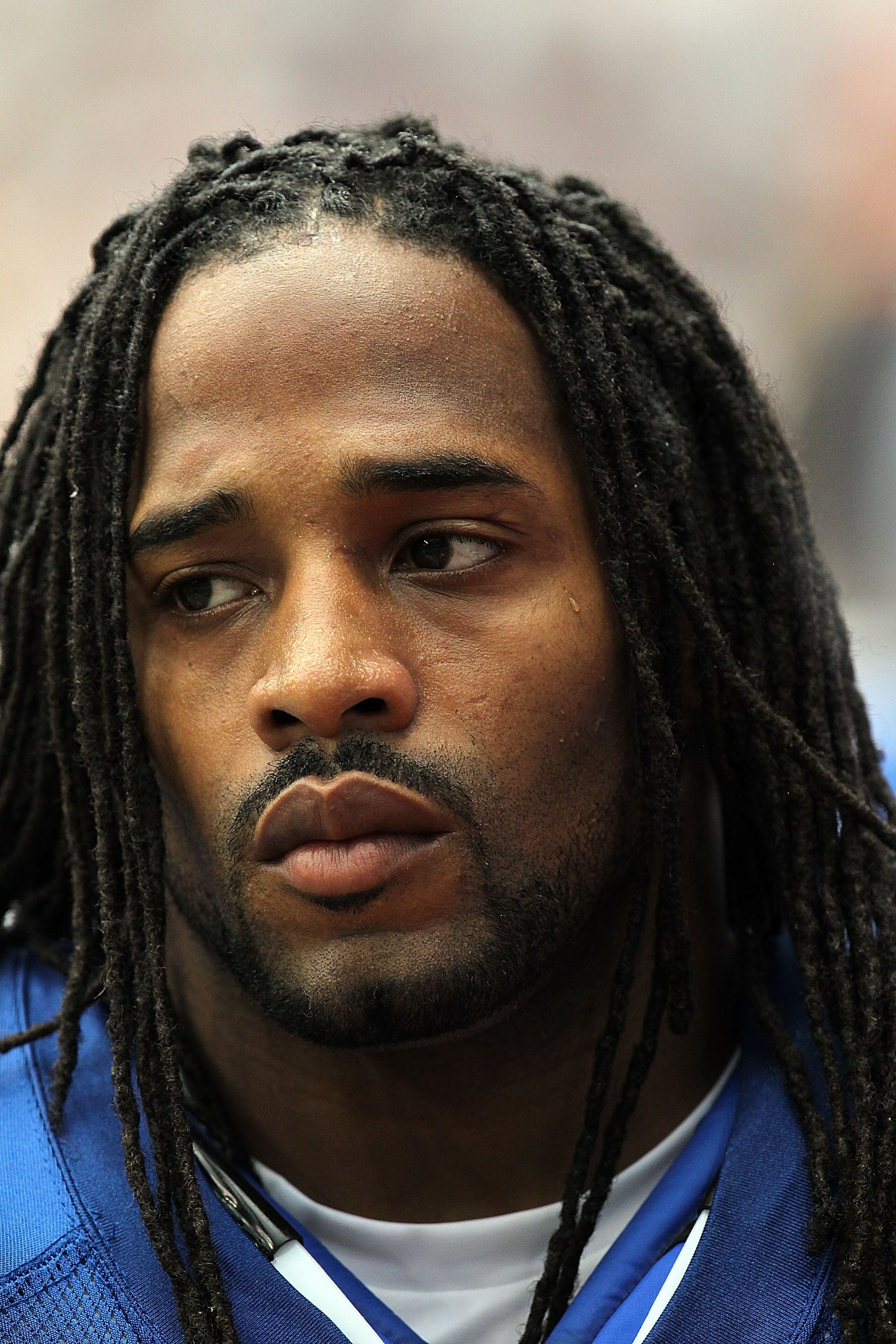 HOUSTON - SEPTEMBER 12:  Bob Sanders #21 of the Indianapolis Colts at Reliant Stadium on September 12, 2010 in Houston, Texas.  (Photo by Ronald Martinez/Getty Images)