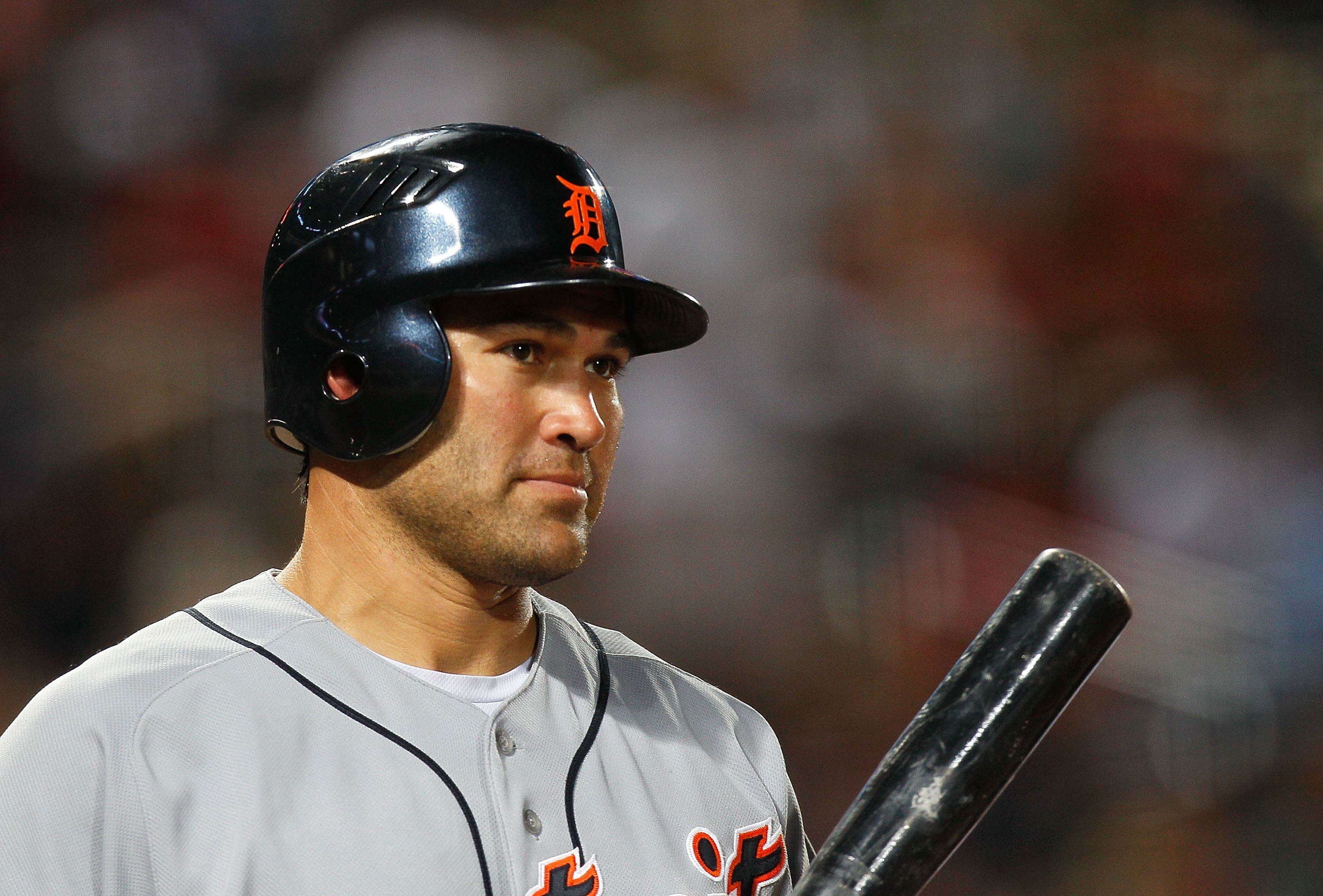 ATLANTA - JUNE 25:  Johnny Damon #18 of the Detroit Tigers against the Atlanta Braves at Turner Field on June 25, 2010 in Atlanta, Georgia.  (Photo by Kevin C. Cox/Getty Images)
