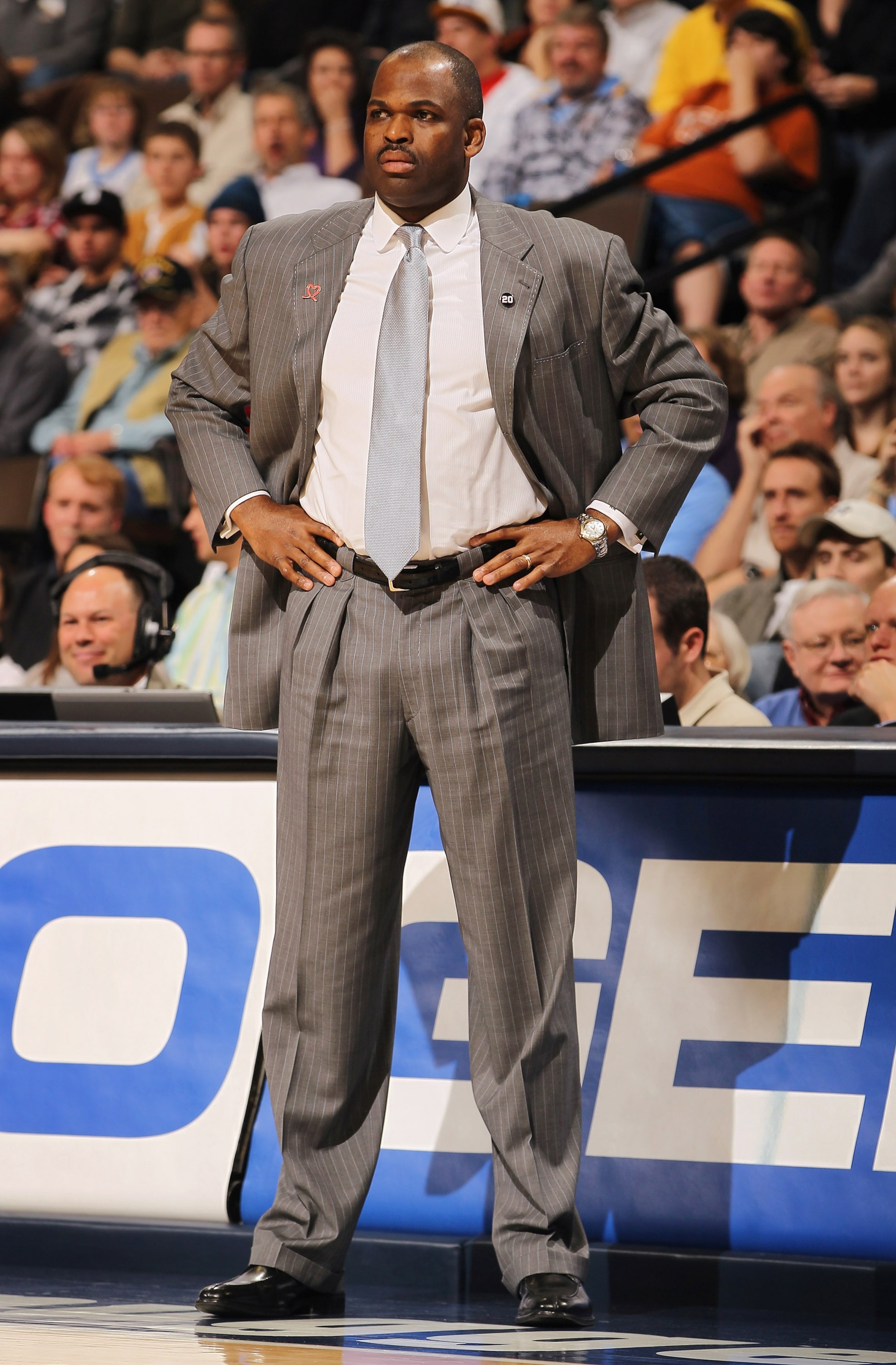 DENVER - DECEMBER 28:  Head coach Nate McMillan of the Portland Trail Blazers leads his team against the Denver Nuggets at Pepsi Center on December 28, 2010 in Denver, Colorado. The Nuggets defeated the Blazers 95-77. NOTE TO USER: User expressly acknowle