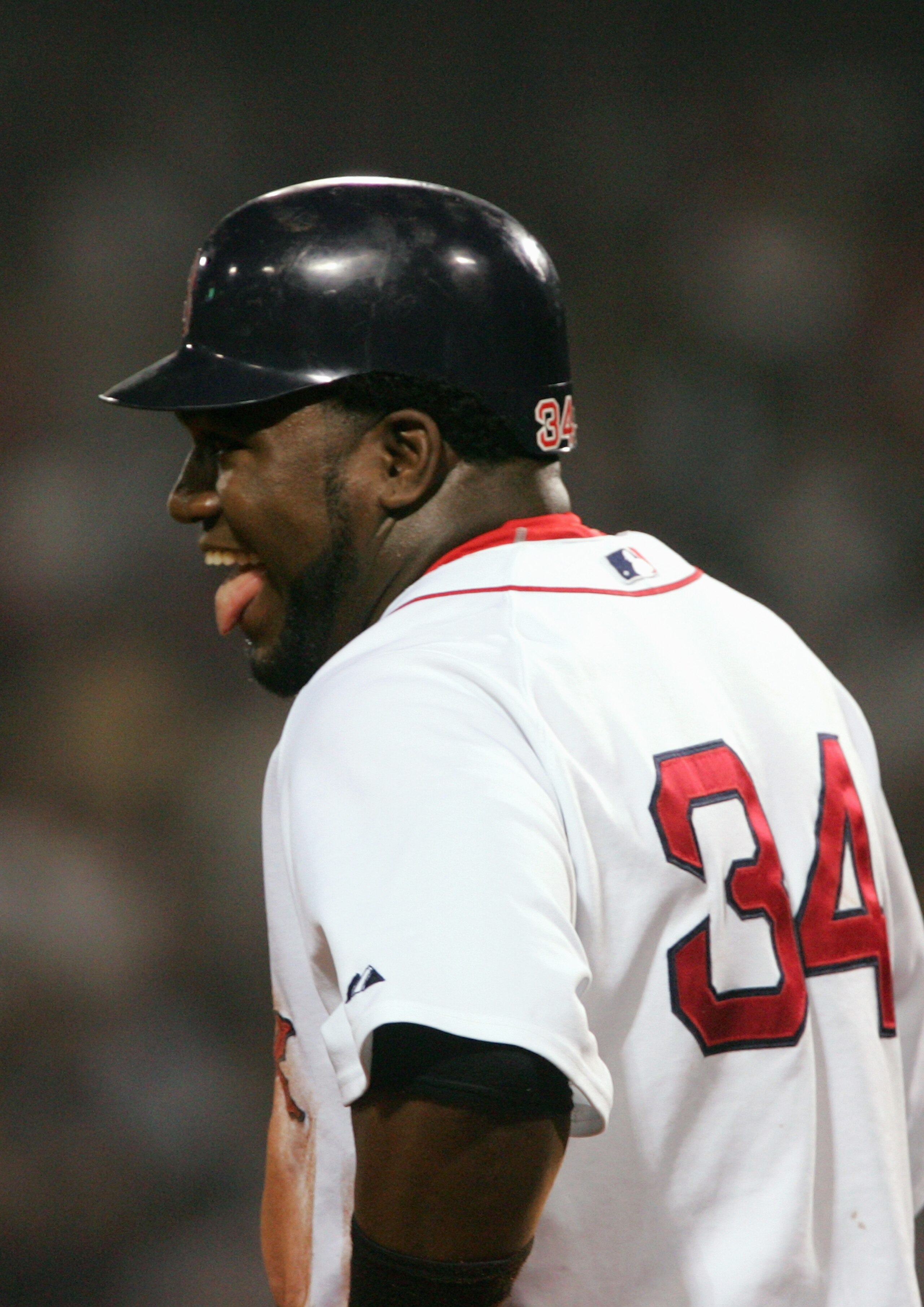 BOSTON - AUGUST 30:  David Ortiz #34 of the Boston Red Sox pitches during the game with the Tampa Bay Devil Rays at Fenway Park on August 30, 2005 in Boston, Massachussetts. The Red Sox defeated the Devil Rays 7-6. (Photo by Scott Halleran/Getty Images)