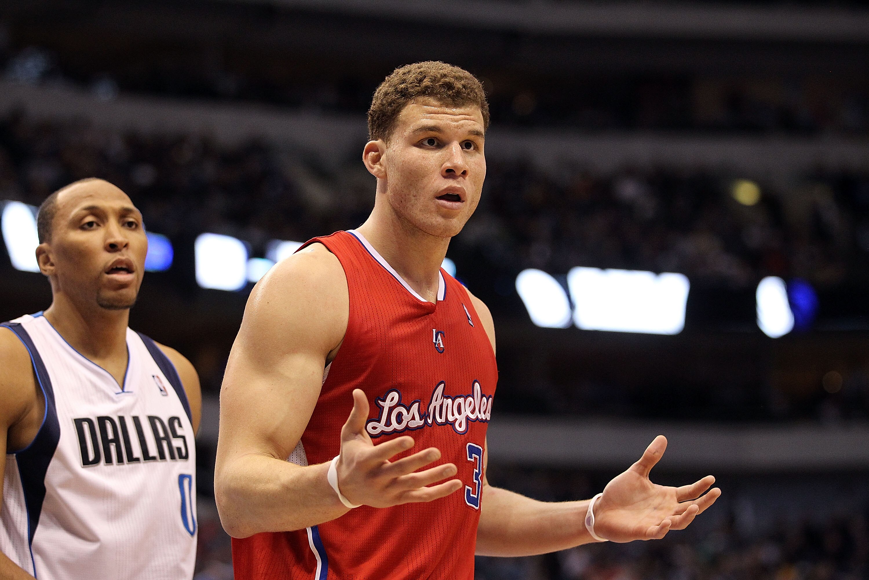 DALLAS, TX - JANUARY 25:  Forward Blake Griffin #32 of the Los Angeles Clippers during play against the Dallas Mavericks at American Airlines Center on January 25, 2011 in Dallas, Texas.  NOTE TO USER: User expressly acknowledges and agrees that, by downl