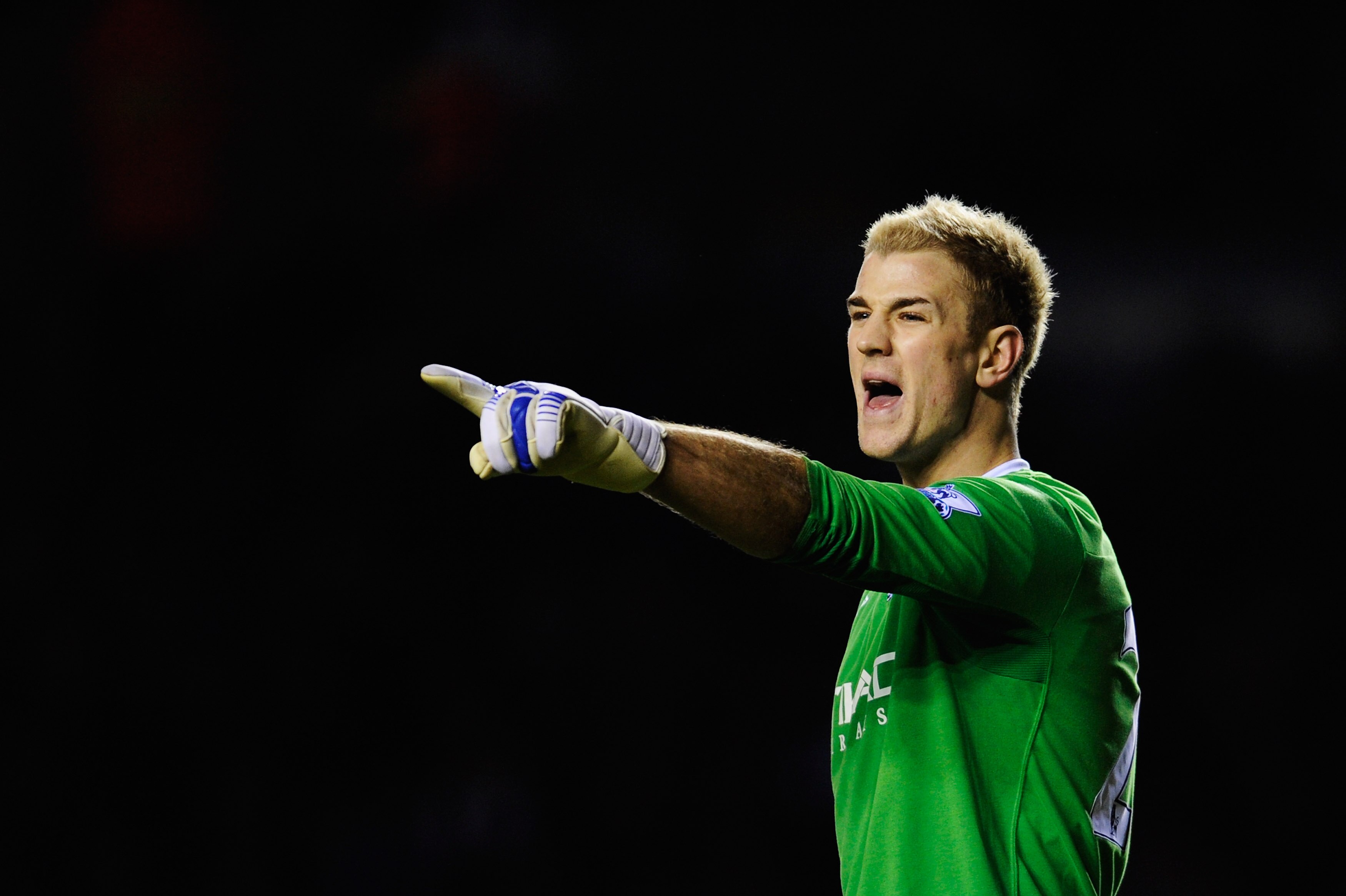 LEICESTER, UNITED KINGDOM - JANUARY 09:  Joe Hart the Manchester City goalkeeper is seen during the FA Cup sponsored by E.ON 3rd Round match between between Leicester City and Manchester City at Walkers Stadium on January 9, 2011 in Leicester, England.  (