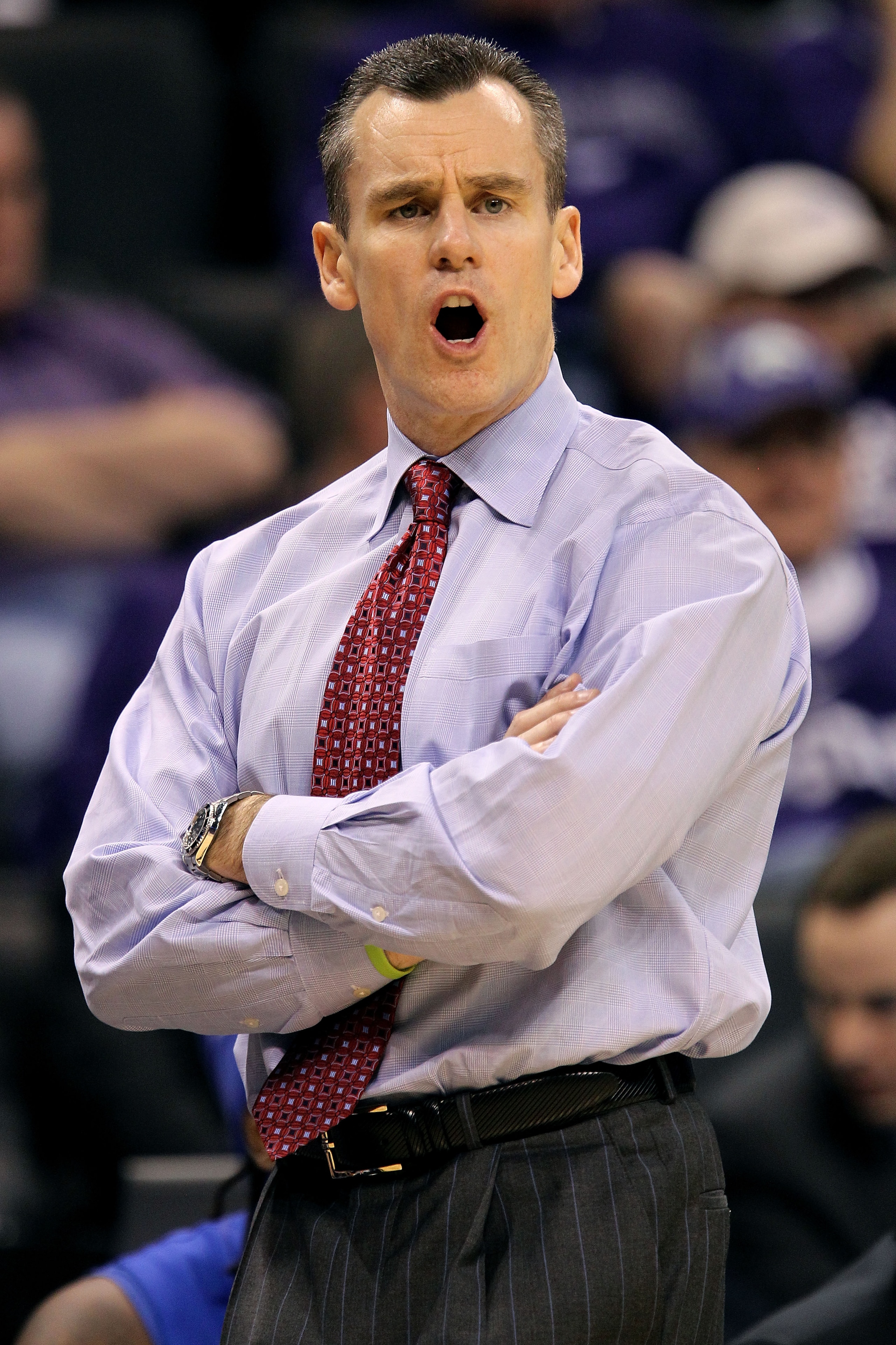 OKLAHOMA CITY - MARCH 18: Head coach Billy Donovan of the Florida Gators reacts as he coaches against the BYU Cougars during the first round of the 2010 NCAA menรฏยฟยฝs basketball tournament at Ford Center on March 18, 2010 in Oklahoma City, Oklahoma. (Photo OKLAHOMA CITY - MARCH 18: Head coach Billy Donovan of the Florida Gators reacts as he coaches against the BYU Cougars during the first round of the 2010 NCAA menรฏยฟยฝs basketball tournament at Ford Center on March 18, 2010 in Oklahoma City, Oklahoma. (Photo