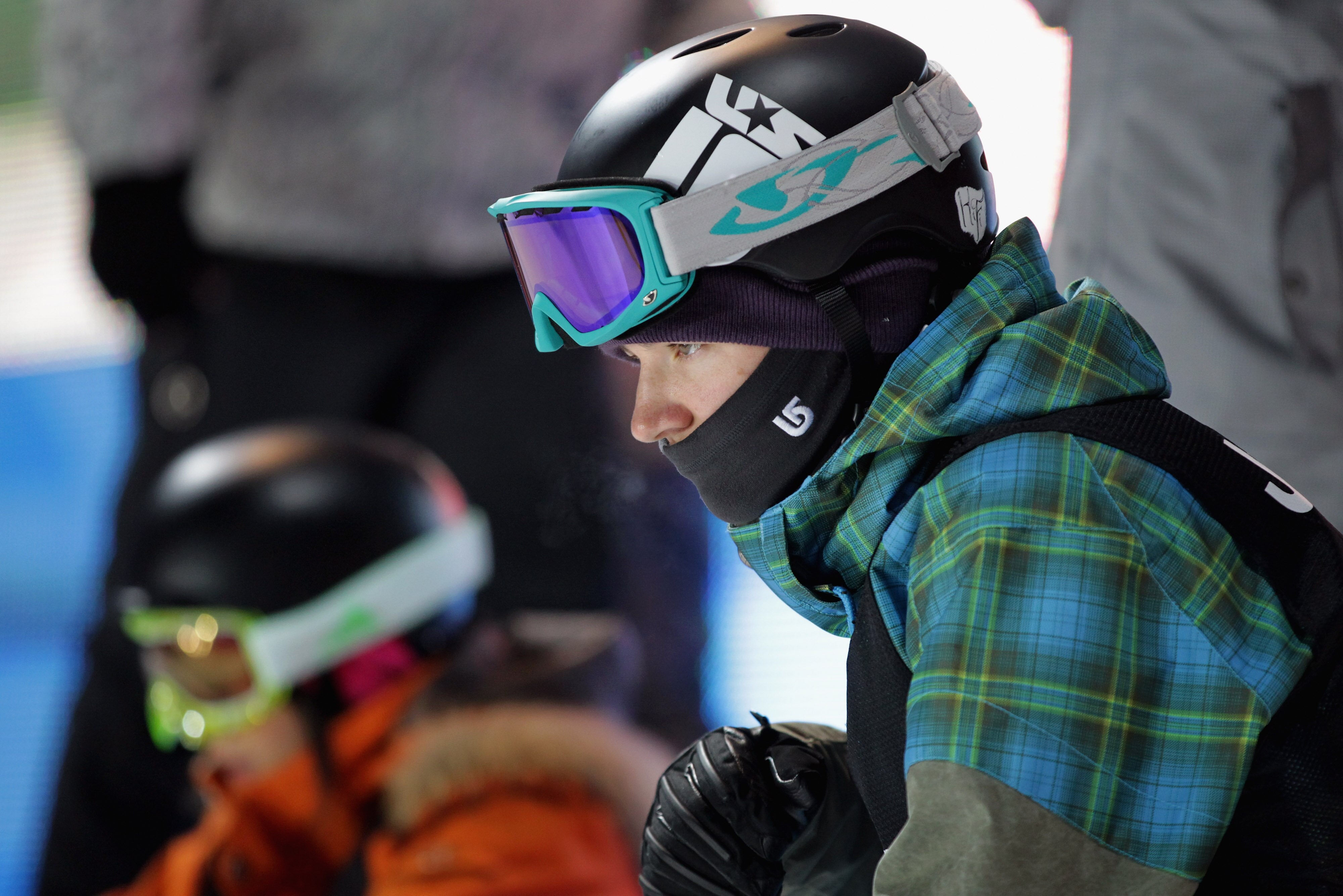ASPEN, CO - JANUARY 29:  Kelly Clark of Mount Snow, Vermont concentrates on the halfpipe during practice as she went on to win the Women's Snowboard Super Pipe at Winter X Games 15 at Buttermilk Mountain on January 29, 2011 in Aspen, Colorado.  (Photo by