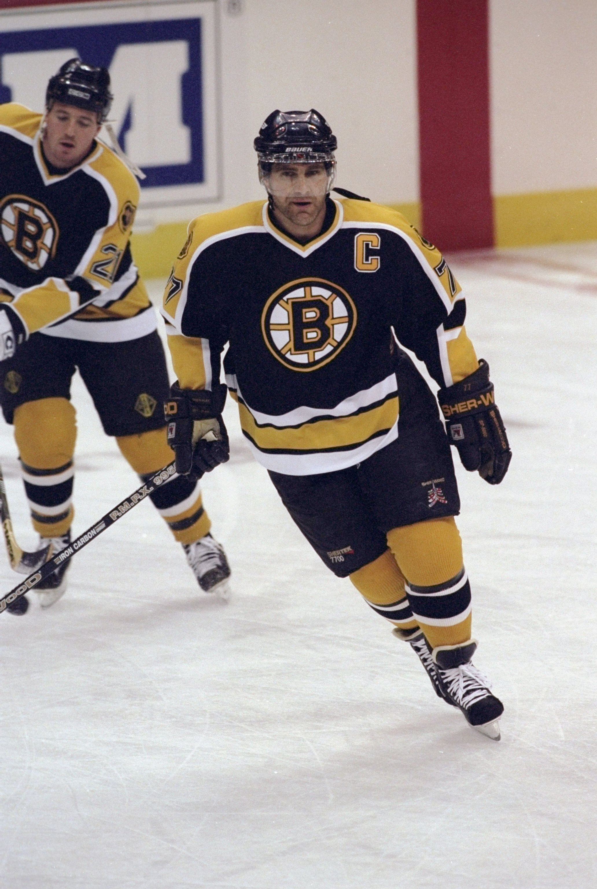 24 Apr 1998:  Defenseman Ray Bourque of the Boston Bruins in action during the second NHL Quarterfinal game against the Washington Capitals at the MCI Center in Washington, D.C. The Bruins defeated the Capitals 4-3 in second overtime. Mandatory Credit: Ez