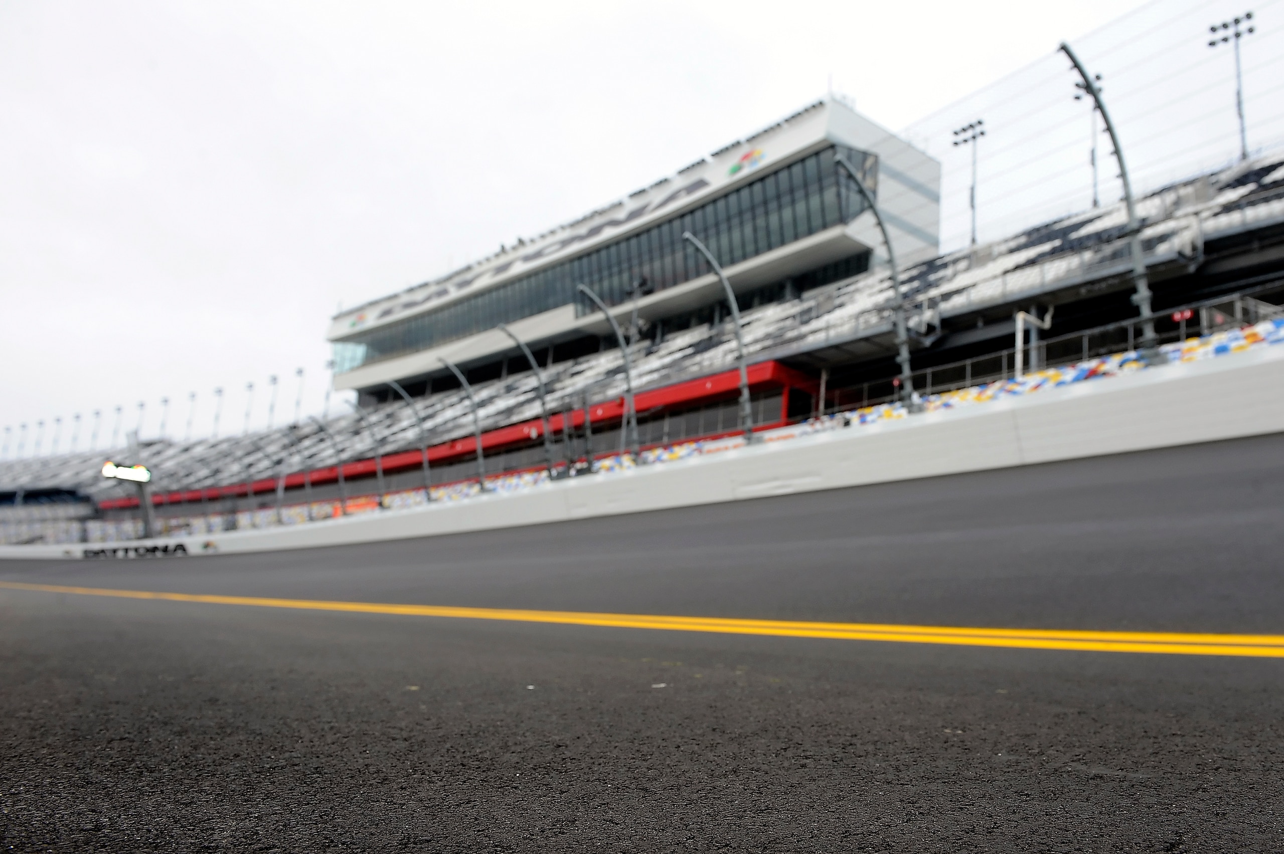 DAYTONA BEACH, FL - JANUARY 22: A look at the new and improved racing surface at Daytona International Speedway on January 22, 2011 in Daytona Beach, Florida. (Photo by Jared C. Tilton/Getty Images for NASCAR) DAYTONA BEACH, FL - JANUARY 22: A look at the new and improved racing surface at Daytona International Speedway on January 22, 2011 in Daytona Beach, Florida. (Photo by Jared C. Tilton/Getty Images for NASCAR)