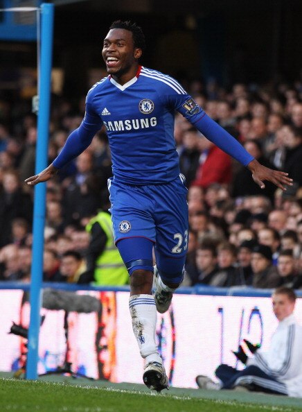 LONDON, ENGLAND - JANUARY 09:  Daniel Sturridge of Chelsea celebrates as he scores their second goal during the FA Cup sponsored by E.ON 3rd round match between Chelsea and Ipswich Town at Stamford Bridge on January 9, 2011 in London, England.  (Photo by