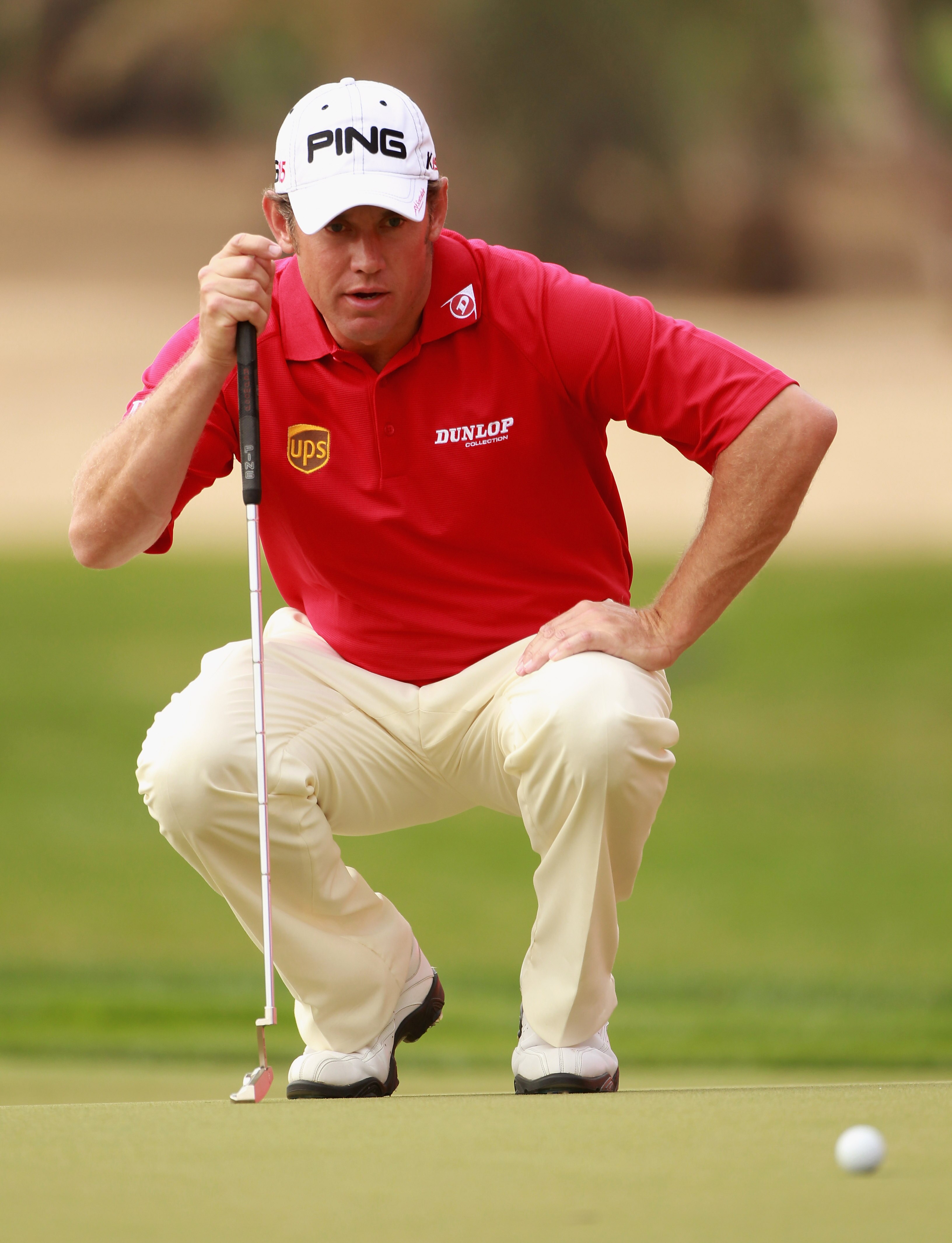 ABU DHABI, UNITED ARAB EMIRATES - JANUARY 23:  Lee Westwood of England in action during the final round of The Abu Dhabi HSBC Golf Championship at Abu Dhabi Golf Club on January 23, 2011 in Abu Dhabi, United Arab Emirates.  (Photo by Andrew Redington/Gett
