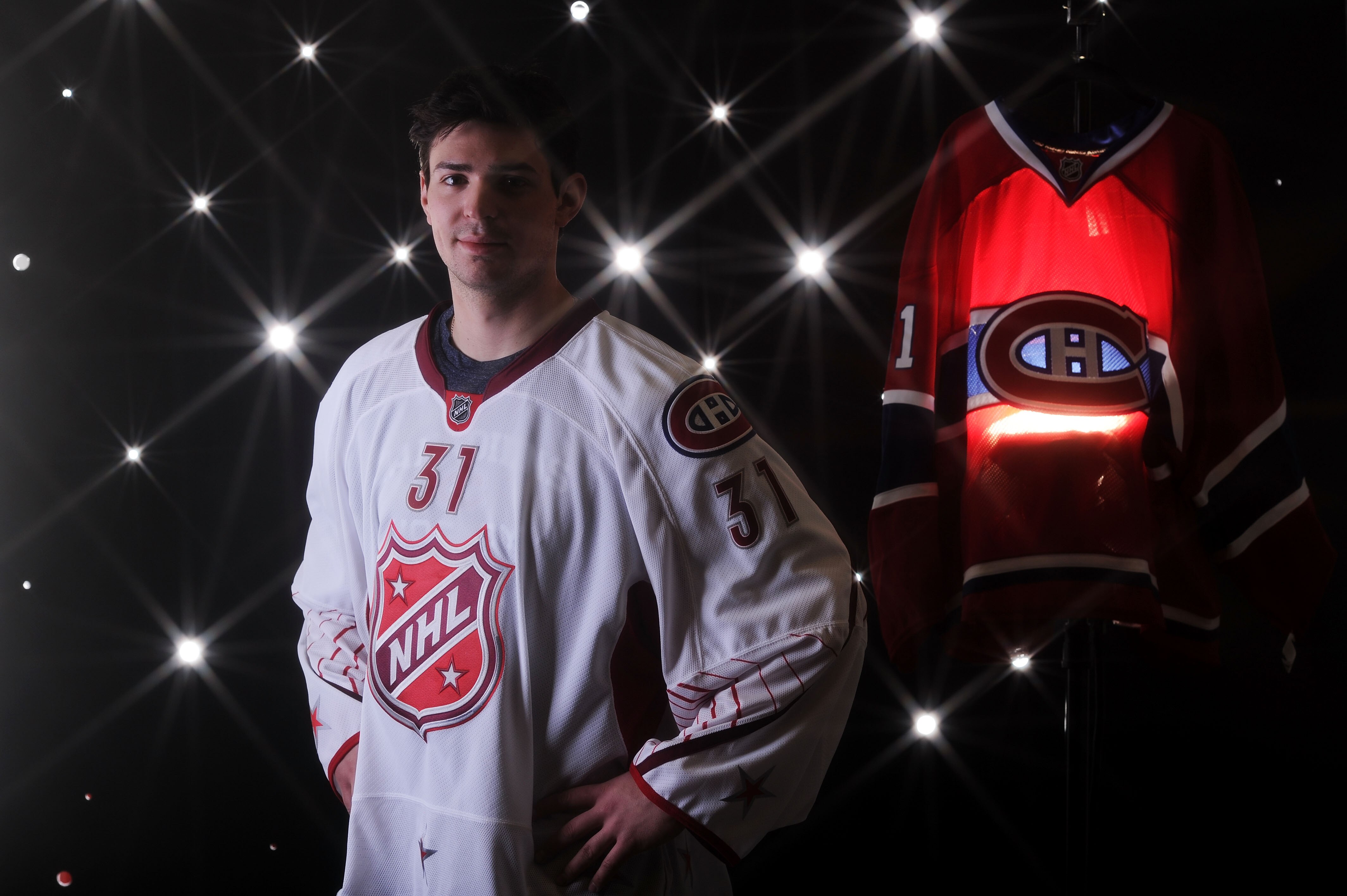 RALEIGH, NC - JANUARY 30:  (EDITORS NOTE: A special effects camera filter was used for this image.) Carey Price #31 of the Montreal Canadiens for Team Staal poses for a portrait before the 58th NHL All-Star Game at RBC Center on January 30, 2011 in Raleig