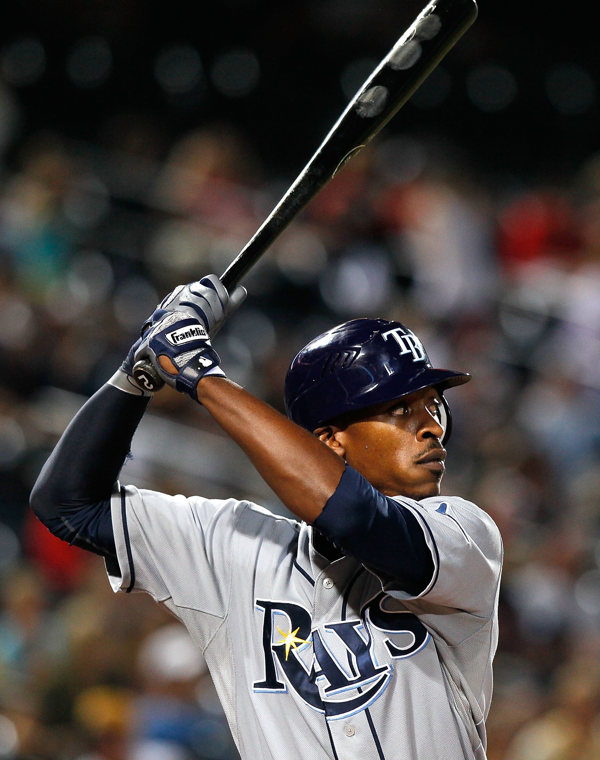 ATLANTA - JUNE 15:  B.J. Upton #2 of the Tampa Bay Rays against the Atlanta Braves at Turner Field on June 15, 2010 in Atlanta, Georgia.  (Photo by Kevin C. Cox/Getty Images)