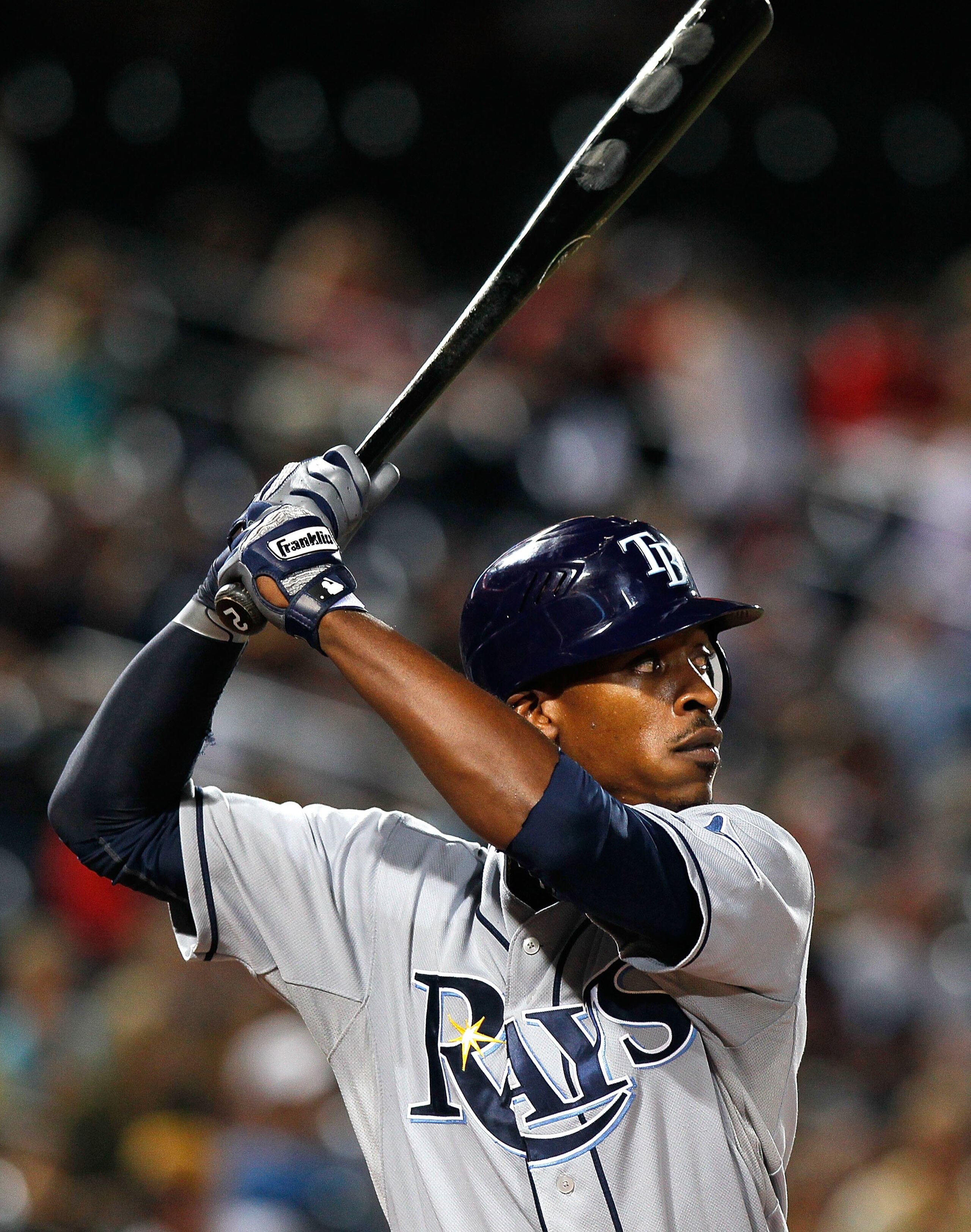 ATLANTA - JUNE 15:  B.J. Upton #2 of the Tampa Bay Rays against the Atlanta Braves at Turner Field on June 15, 2010 in Atlanta, Georgia.  (Photo by Kevin C. Cox/Getty Images)