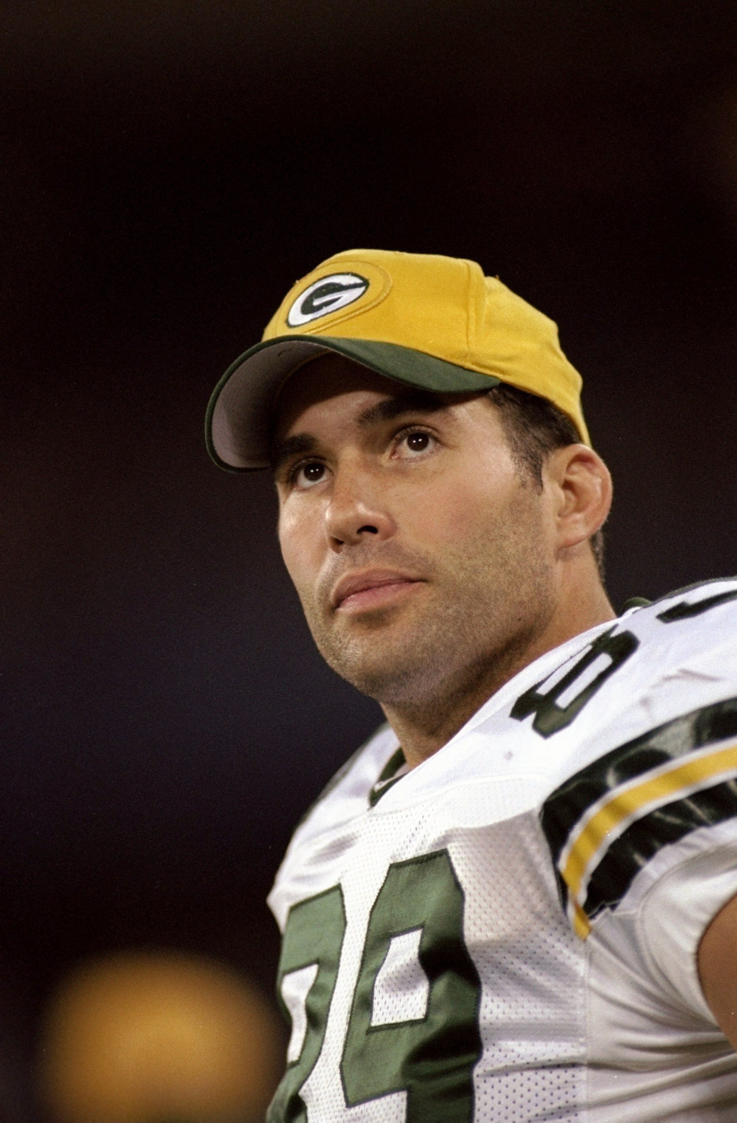 9 Nov 1998:  Tight end Mark Chmura #89 of the Green Bay Packers looks on during the game against the Pittsburgh Steelers at the Three Rivers Stadium in Pittsburgh, Pennsylvania. The Steelers defeated the Packers 27-20. Mandatory Credit: Rick Stewart  /All