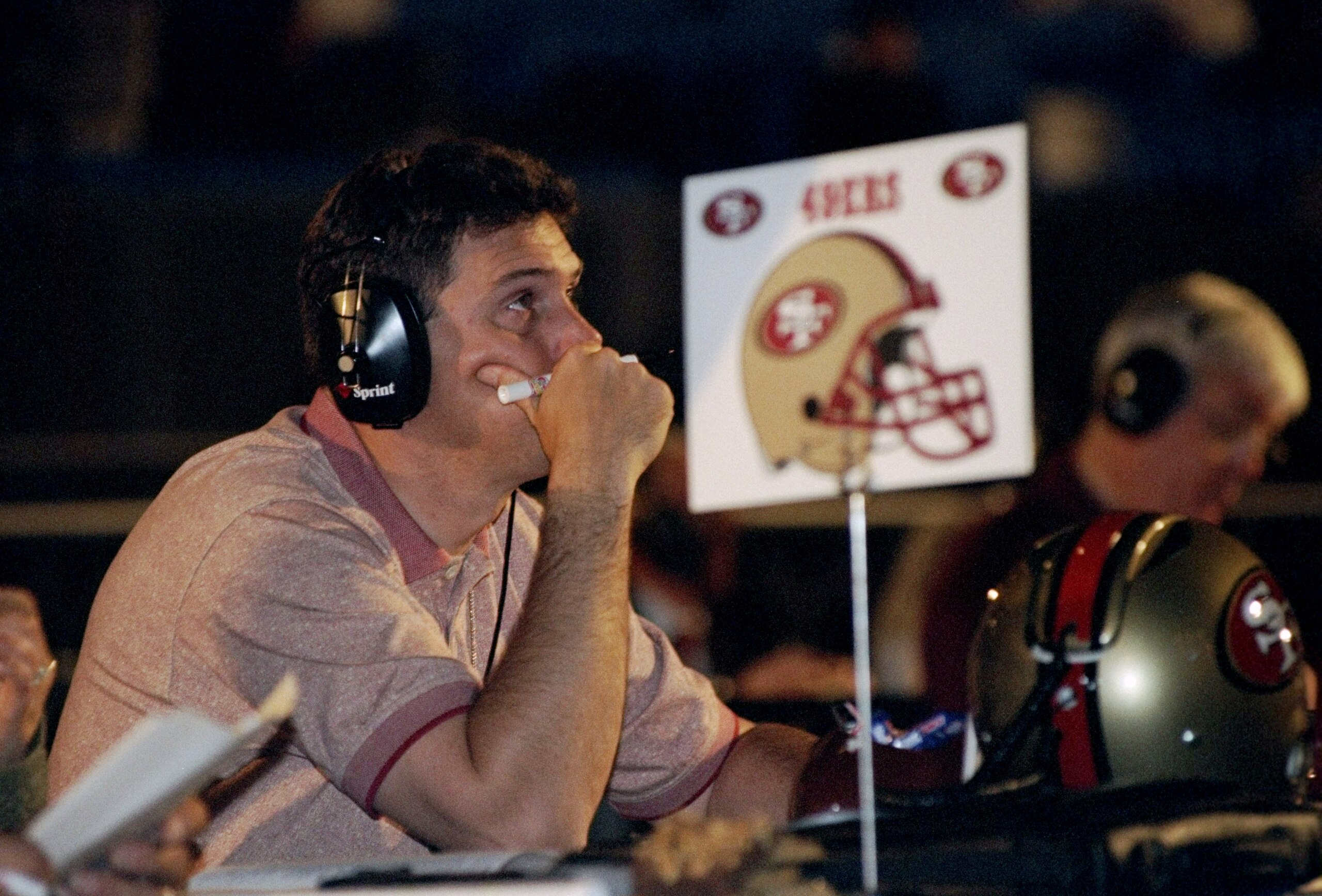 19 Apr 1998:  A representative of the San Francisco 49ers looks on during the second day of the 1998 NFL Draft at Madison Square Garden in Manhattan, New York. Mandatory Credit: Ezra C. Shaw  /Allsport