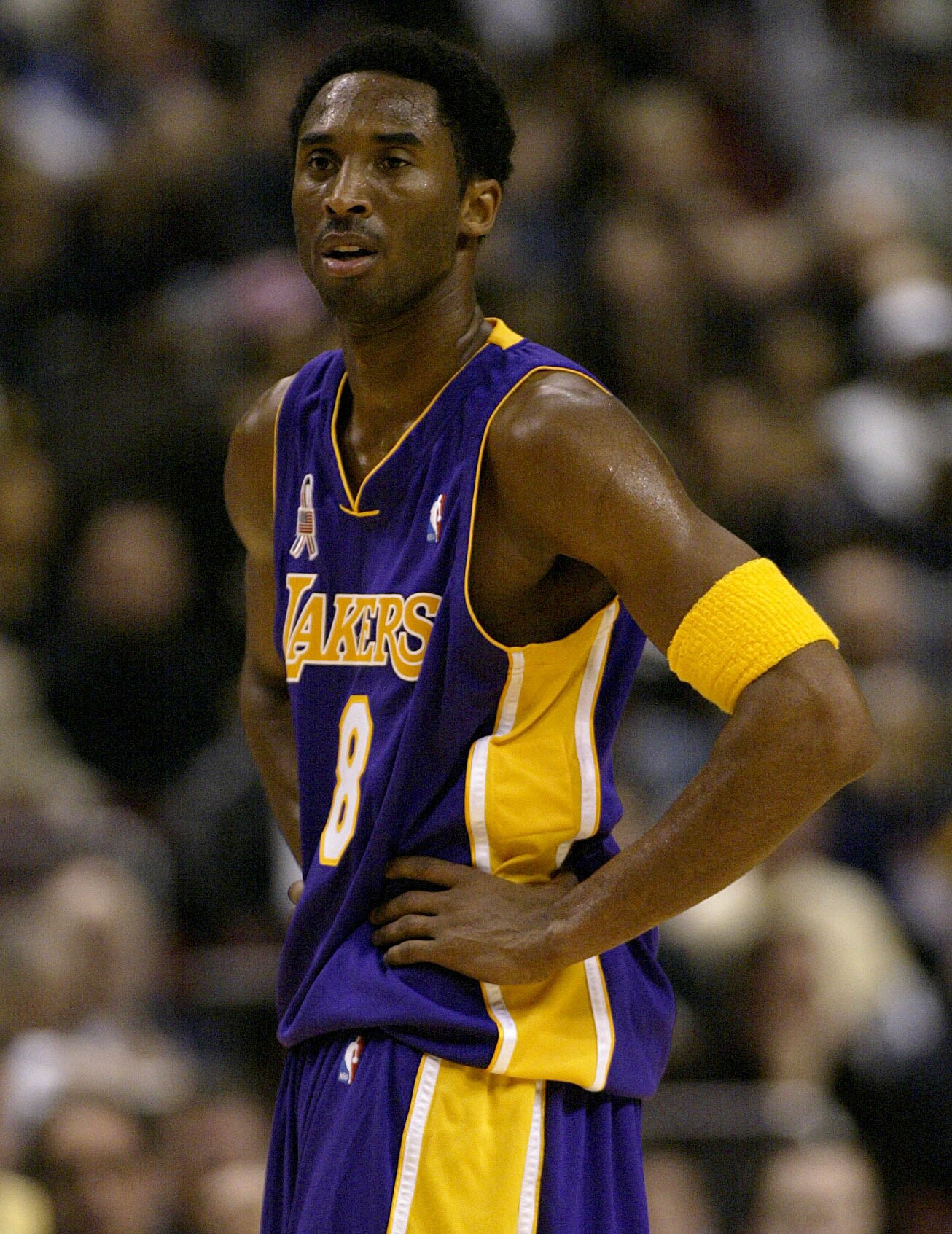 10 Feb 2002:   Kobe Bryant of the Los Angeles Lakers and the NBA Western Conference team is pictured during  the NBA All-Star game at the First Union Center in Philadelphia, Pennsylvania.  Bryant was the MVP of the Game .   Digital Image    Mandatory Cred