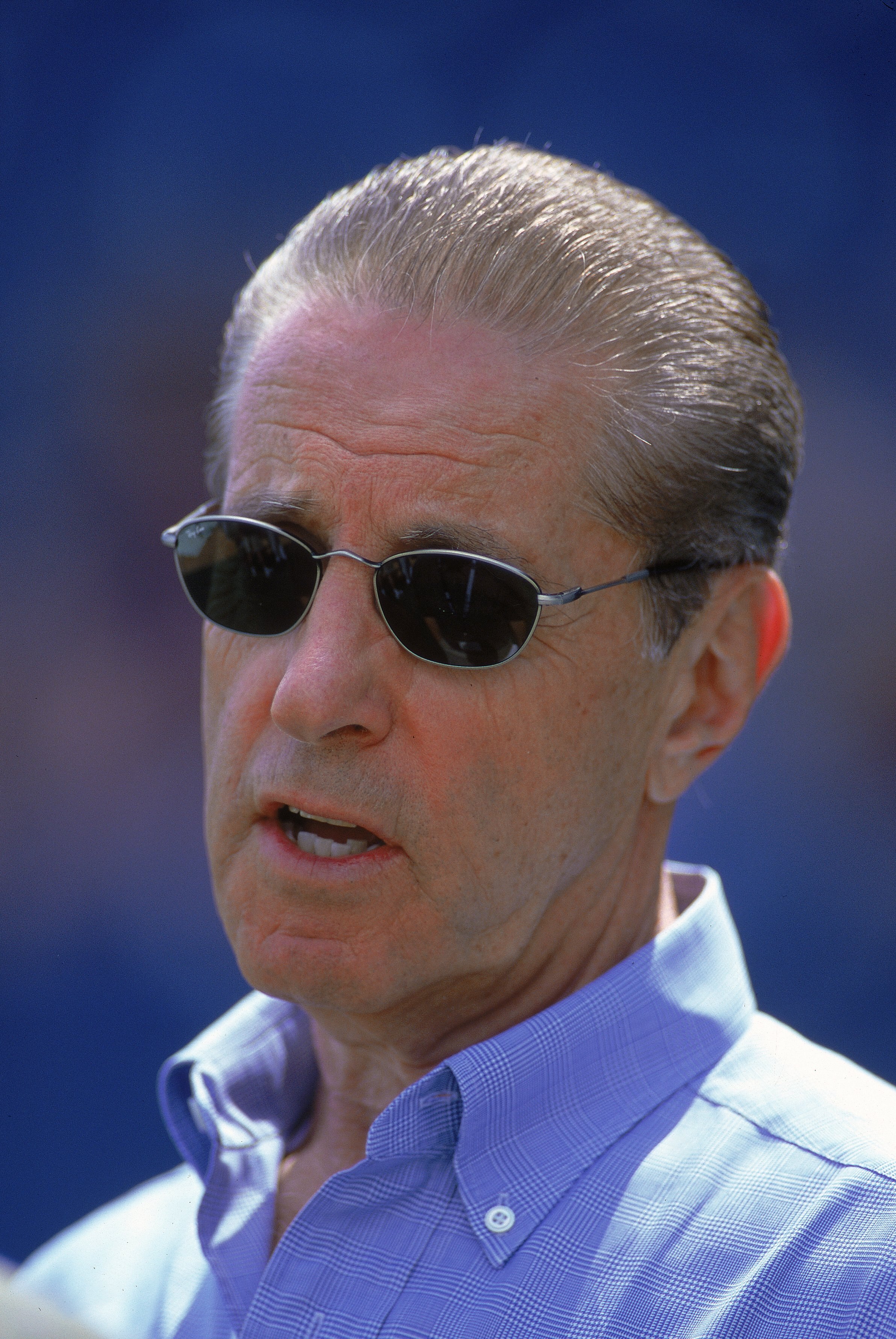 4 Mar 2000: Owner Fred Wilpon of the New York Mets looks on during the Spring Training Game against the Los Angeles Dodgers in Port St. Lucie, Florida. The Mets defeated the Dodgers 7-3.