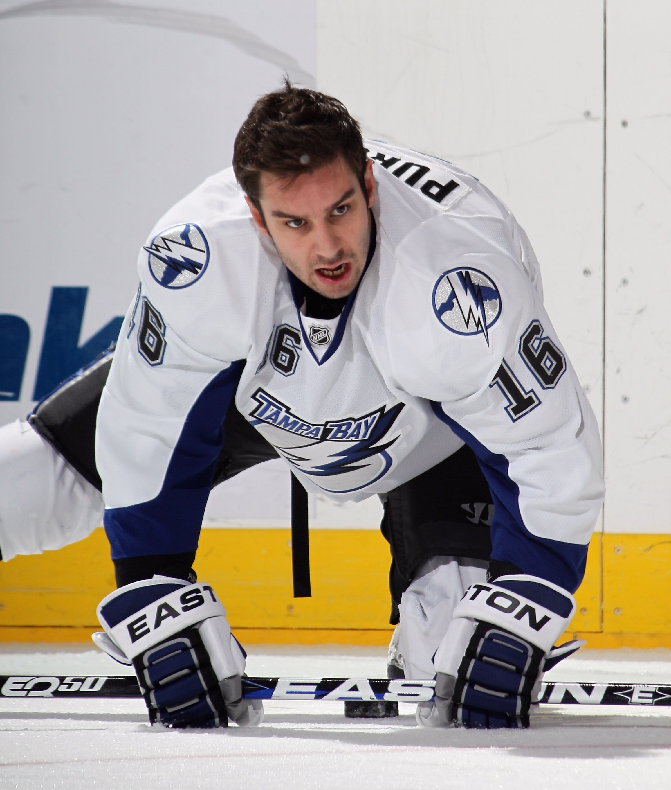 UNIONDALE, NY - DECEMBER 22: Teddy Purcell #16 of the Tampa Bay Lightning skates against the New York Islanders at the Nassau Coliseum on December 22, 2010 in Uniondale, New York. (Photo by Bruce Bennett/Getty Images) UNIONDALE, NY - DECEMBER 22: Teddy Purcell #16 of the Tampa Bay Lightning skates against the New York Islanders at the Nassau Coliseum on December 22, 2010 in Uniondale, New York. (Photo by Bruce Bennett/Getty Images)