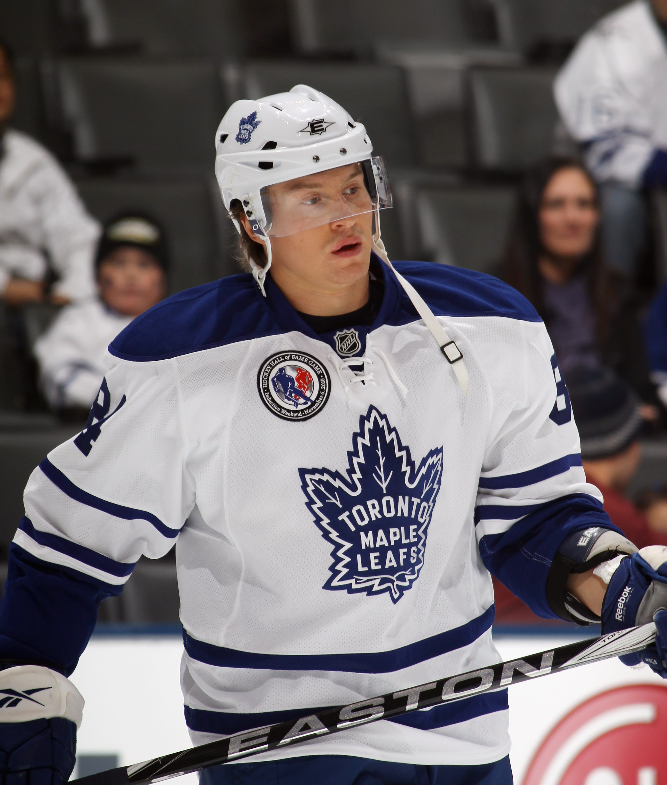 TORONTO, ON - NOVEMBER 06:  Mikhail Grabovsky #84 of the Toronto Maple Leafs skates against the Buffalo Sabres at the Air Canada Centre on November 6, 2010 in Toronto, Canada. The Sabres defeated the Maple Leafs 3-2.  (Photo by Bruce Bennett/Getty Images)