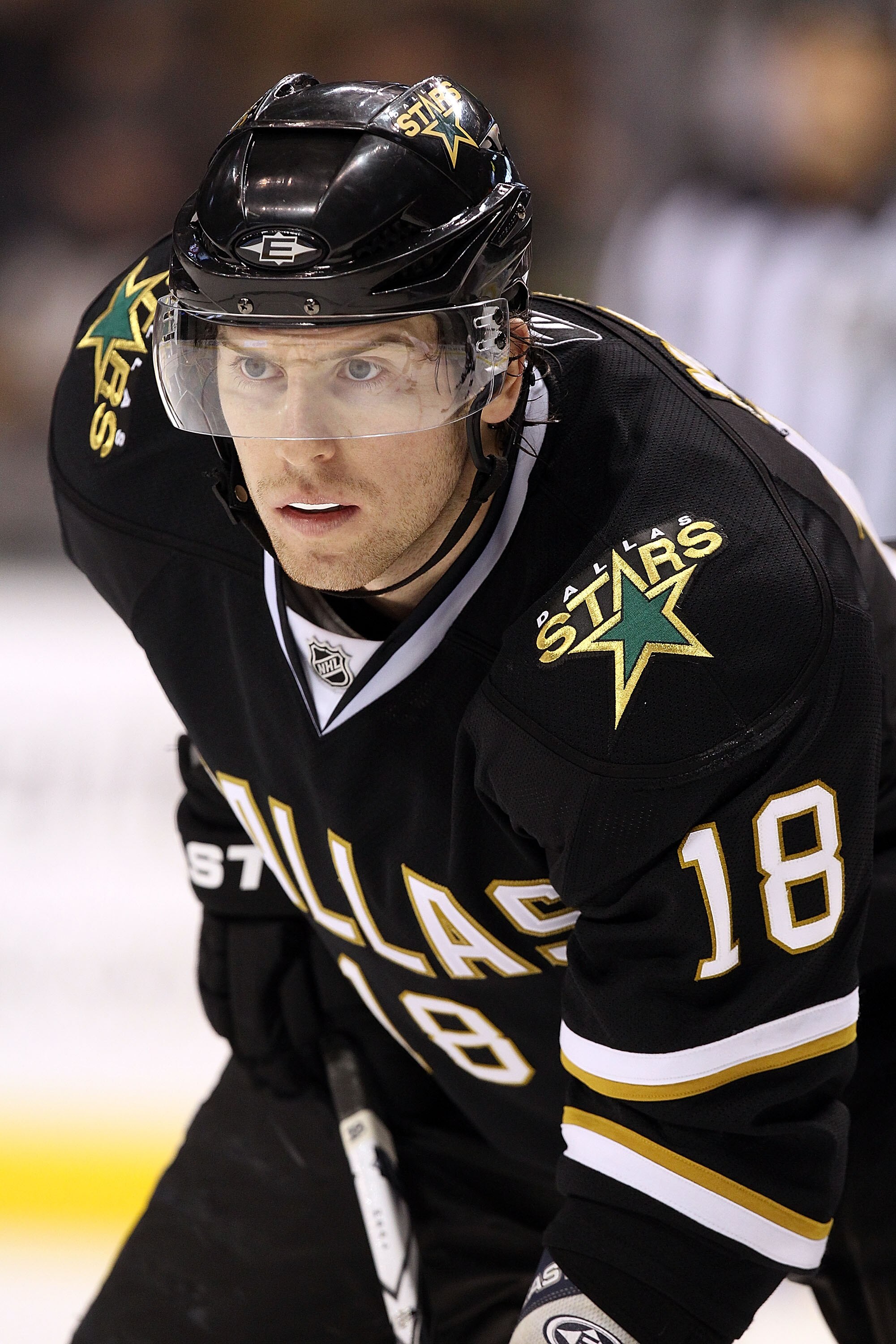 DALLAS, TX - JANUARY 15:  James Neal #18 of the Dallas Stars at American Airlines Center on January 15, 2011 in Dallas, Texas.  (Photo by Ronald Martinez/Getty Images)