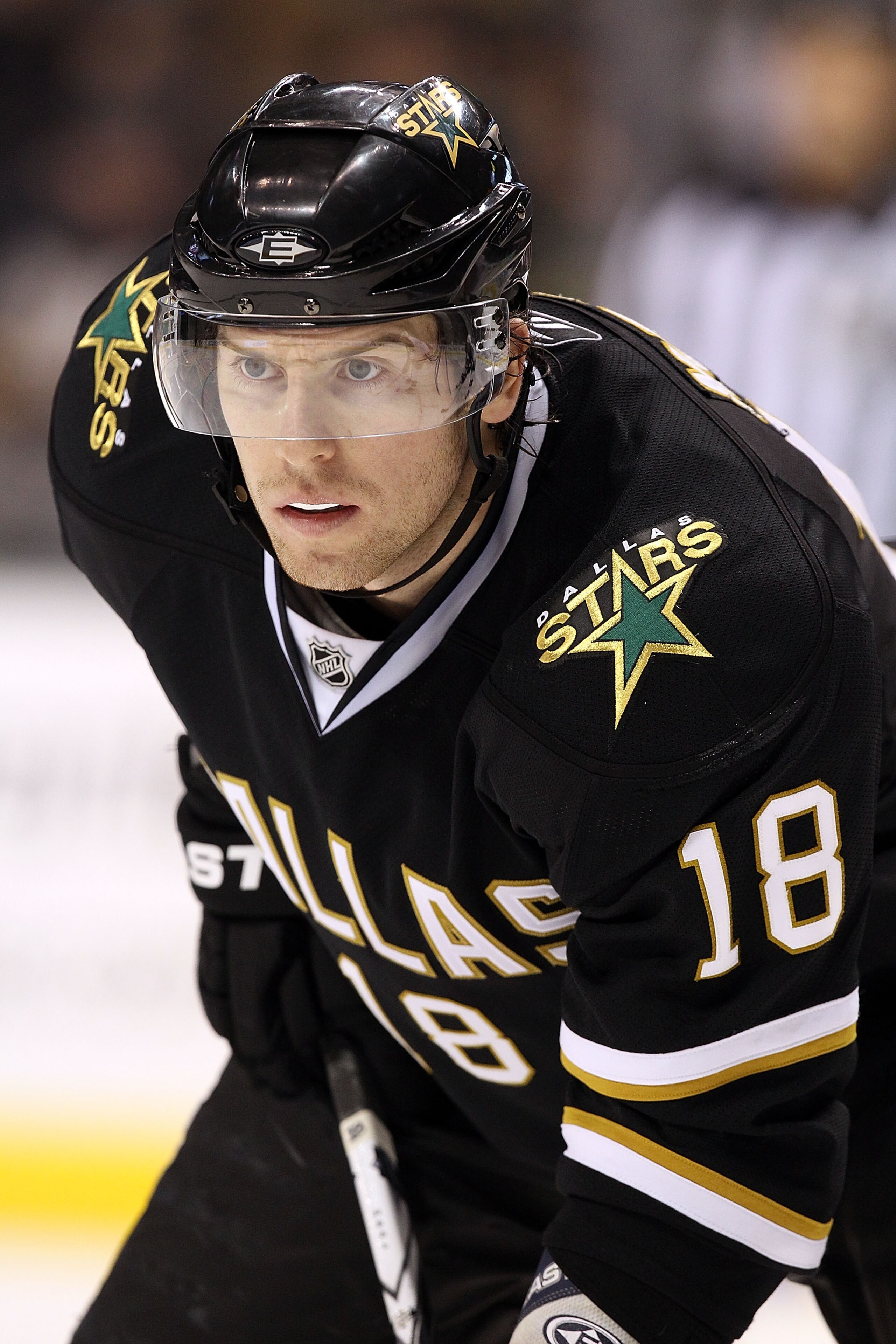DALLAS, TX - JANUARY 15:  James Neal #18 of the Dallas Stars at American Airlines Center on January 15, 2011 in Dallas, Texas.  (Photo by Ronald Martinez/Getty Images)