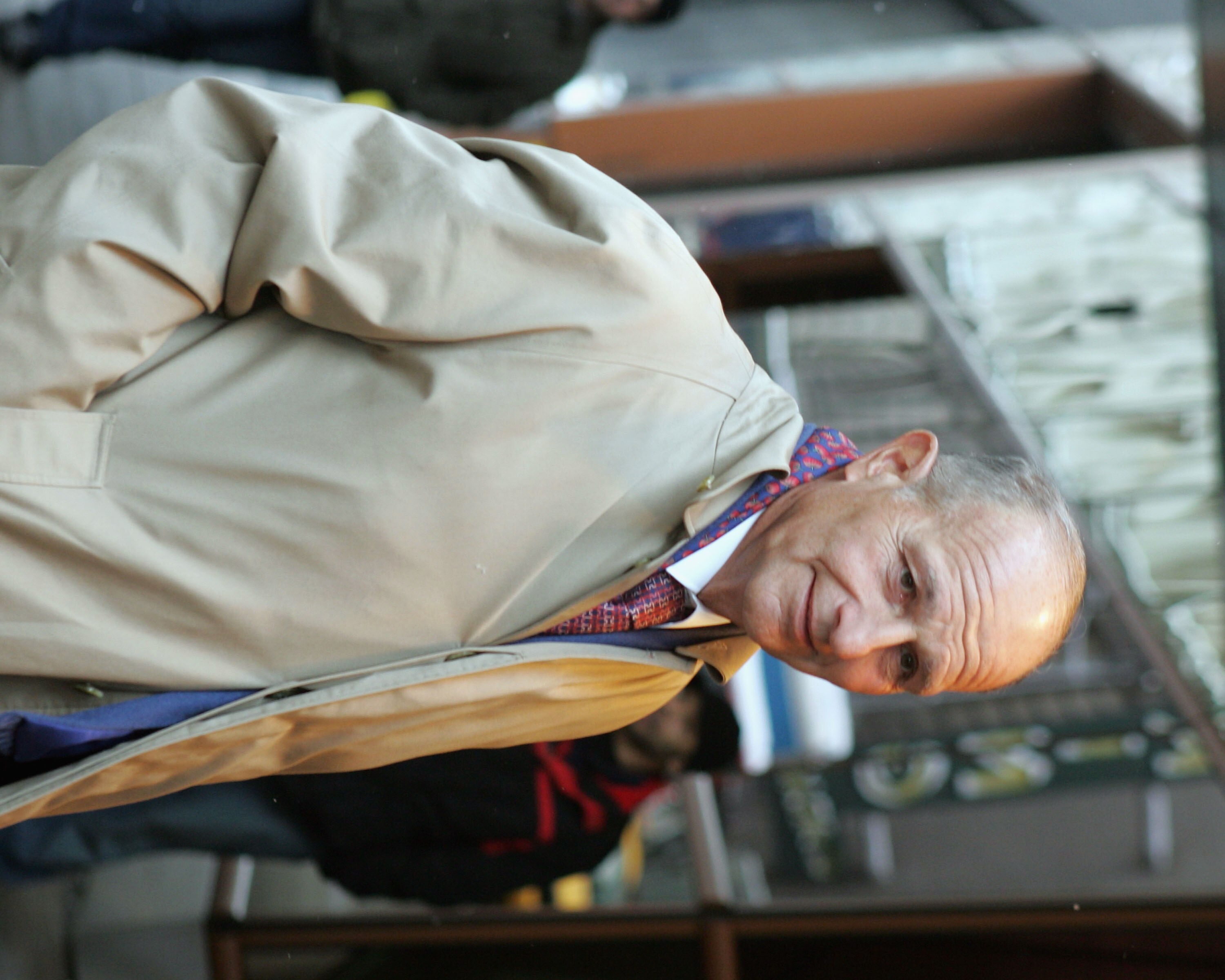 NEW YORK - MARCH 1:  Jeremy Jacobs, owner of the Boston Bruins, arrives at the NHL Board of Governors meetings at the Westin Hotel in Times Square March 1, 2005 in New York City.  (Photo by Bruce Bennett/Getty Images)