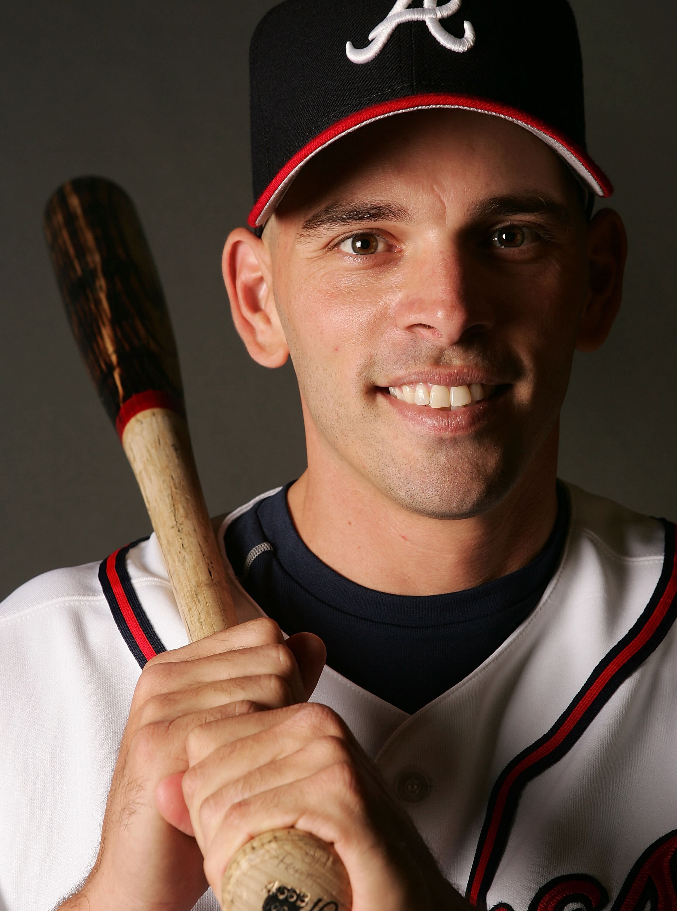 KISSIMMEE, FL - FEBRUARY 22:  Chris Woodward #5 poses for a portrait during the Atlanta Braves Photo Day on February 22, 2007 at The Ballpark at Disney's Wide World of Sports in Kissimmee, Florida.  (Photo by Elsa/Getty Images)