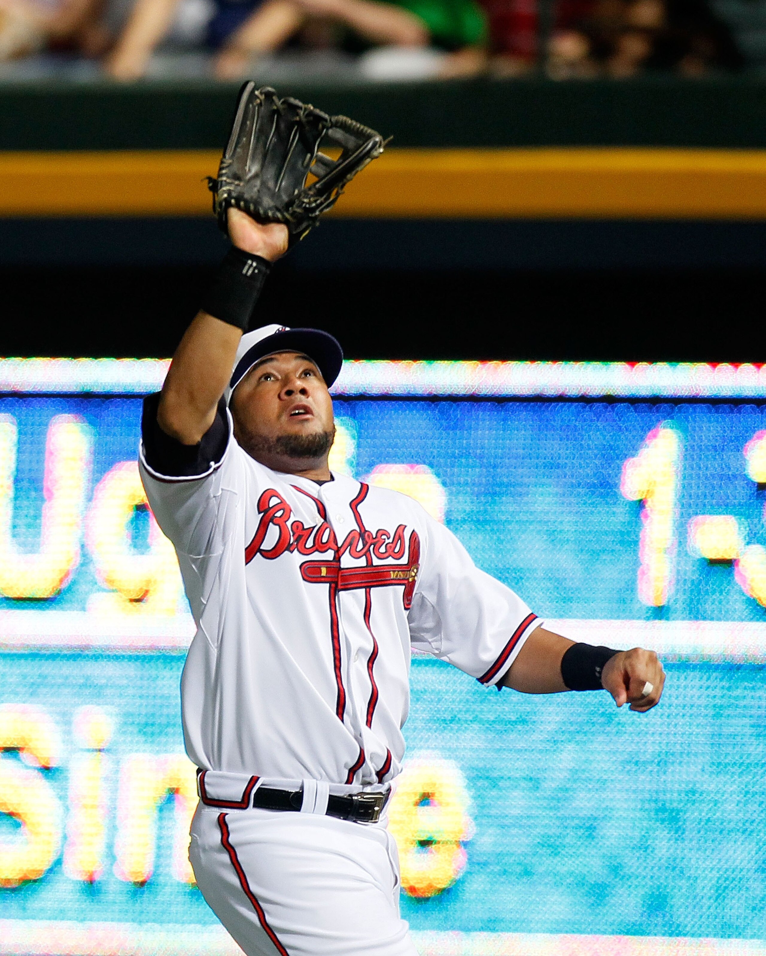 ATLANTA - JULY 02:  Melky Cabrera #53 of the Atlanta Braves against the Florida Marlins at Turner Field on July 2, 2010 in Atlanta, Georgia.  (Photo by Kevin C. Cox/Getty Images)