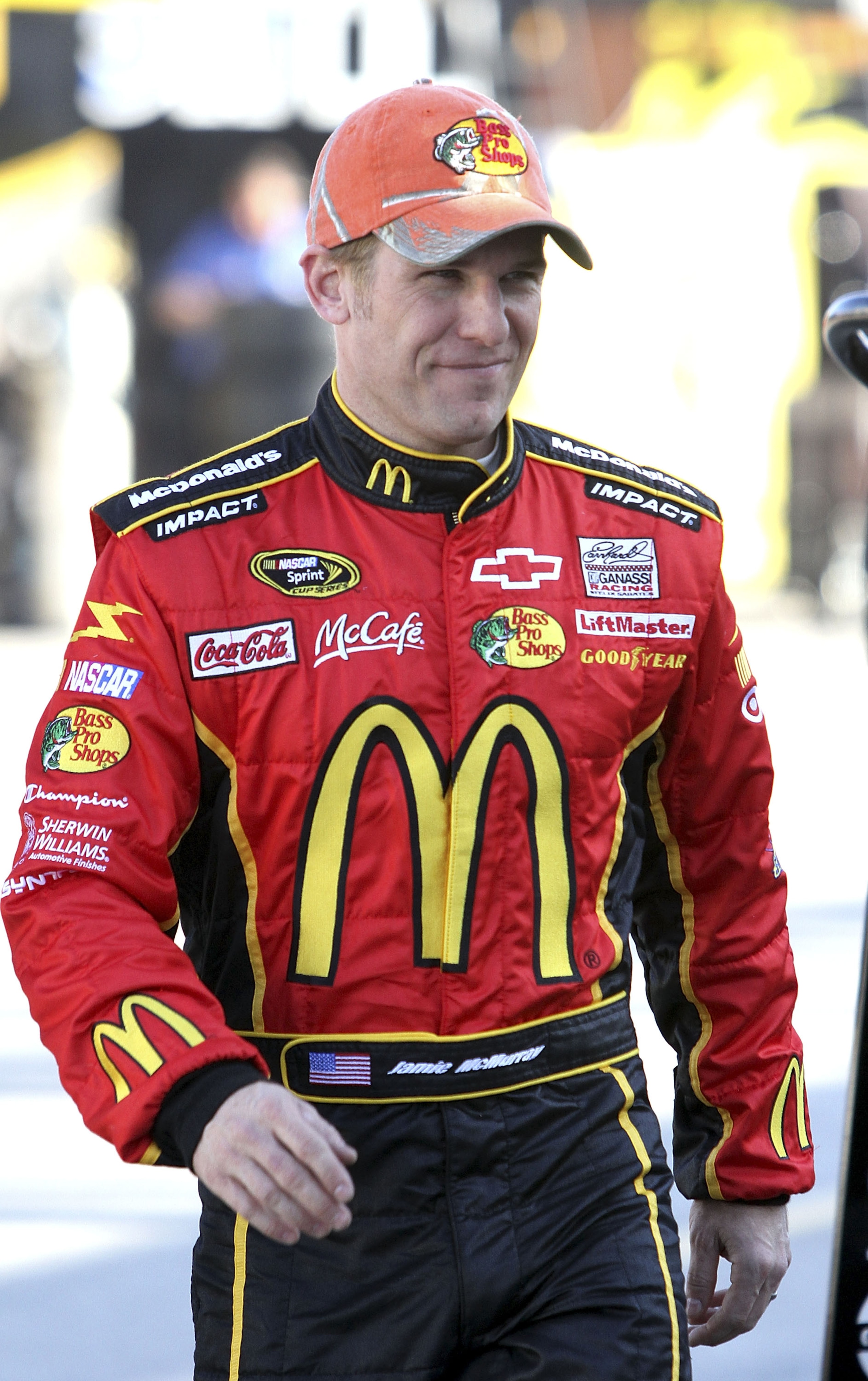 DAYTONA BEACH, FL - JANUARY 20:  Jamie McMurray, driver of the #1 Bass Pro Shops Chevrolet at Daytona International Speedway on January 20, 2011 in Daytona Beach, Florida.  (Photo by Jerry Markland/Getty Images for NASCAR)