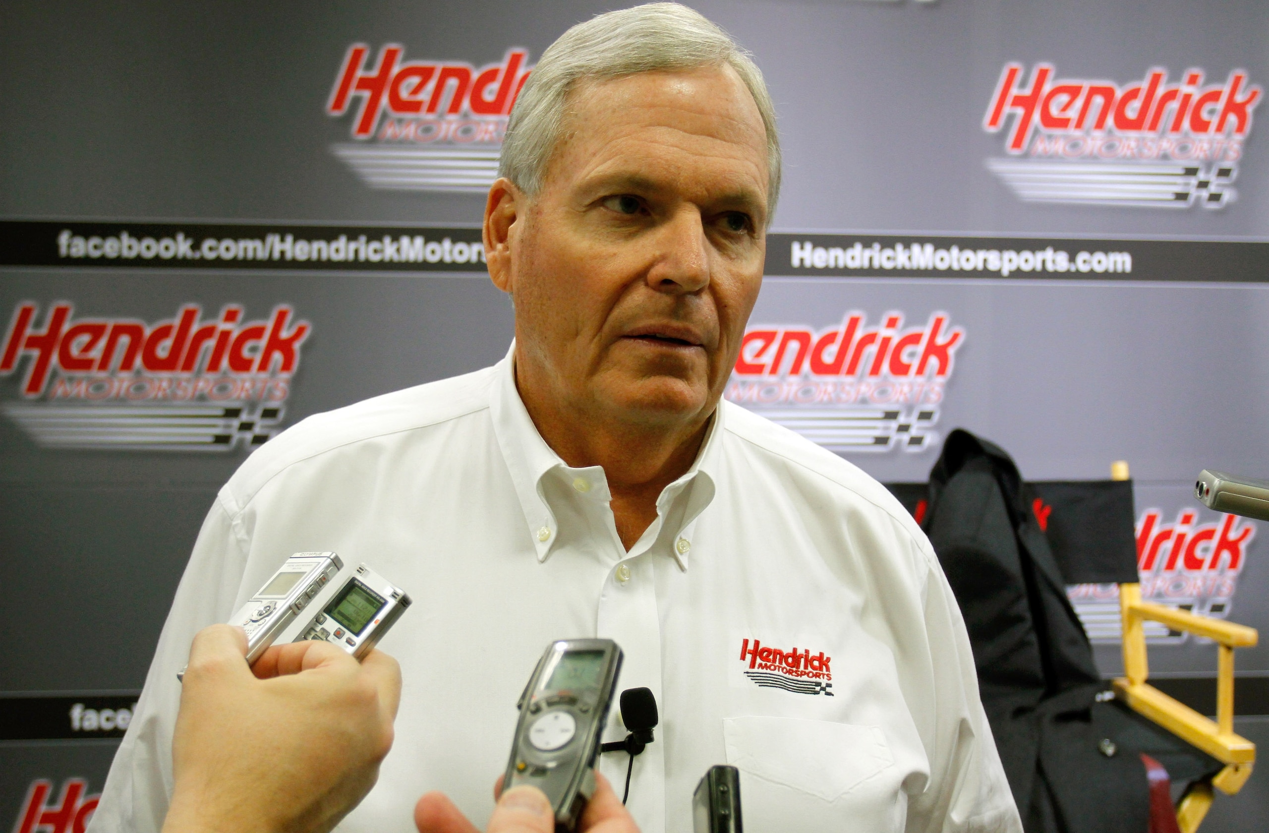 CONCORD, NC - JANUARY 26:  Team owner Rick Hendrick, speaks with the media during the NASCAR Sprint Media Tour hosted by Charlotte Motor Speedway, held at Hendrick Motorsports on January 26, 2011 in Concord, North Carolina.  (Photo by Jason Smith/Getty Im