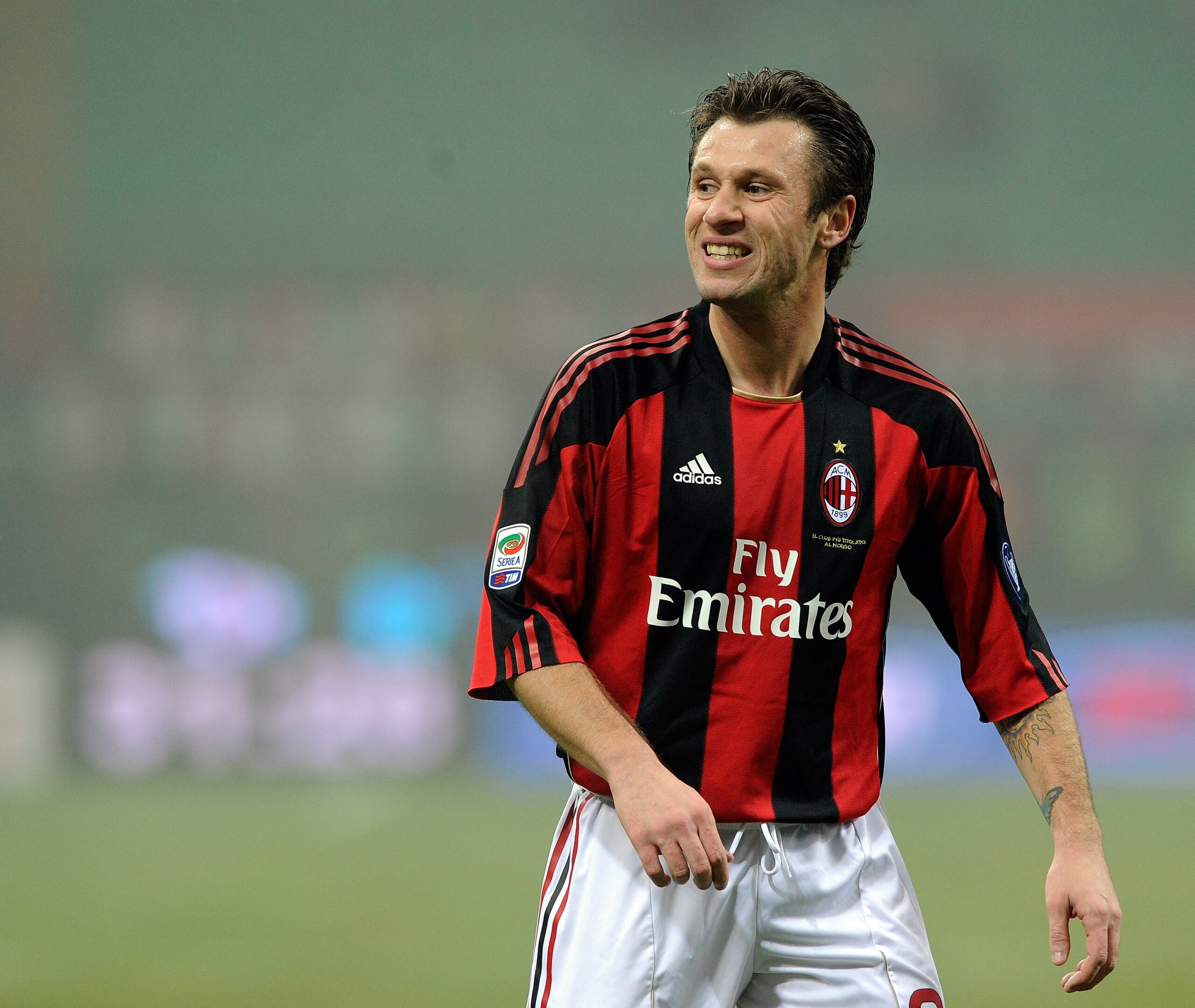 MILAN, ITALY - FEBRUARY 01: Antonio Cassano of AC Milan during the Serie A match between AC Milan and SS Lazio at Stadio Giuseppe Meazza on February 1, 2011 in Milan, Italy. (Photo by Claudio Villa/Getty Images) MILAN, ITALY - FEBRUARY 01: Antonio Cassano of AC Milan during the Serie A match between AC Milan and SS Lazio at Stadio Giuseppe Meazza on February 1, 2011 in Milan, Italy. (Photo by Claudio Villa/Getty Images)