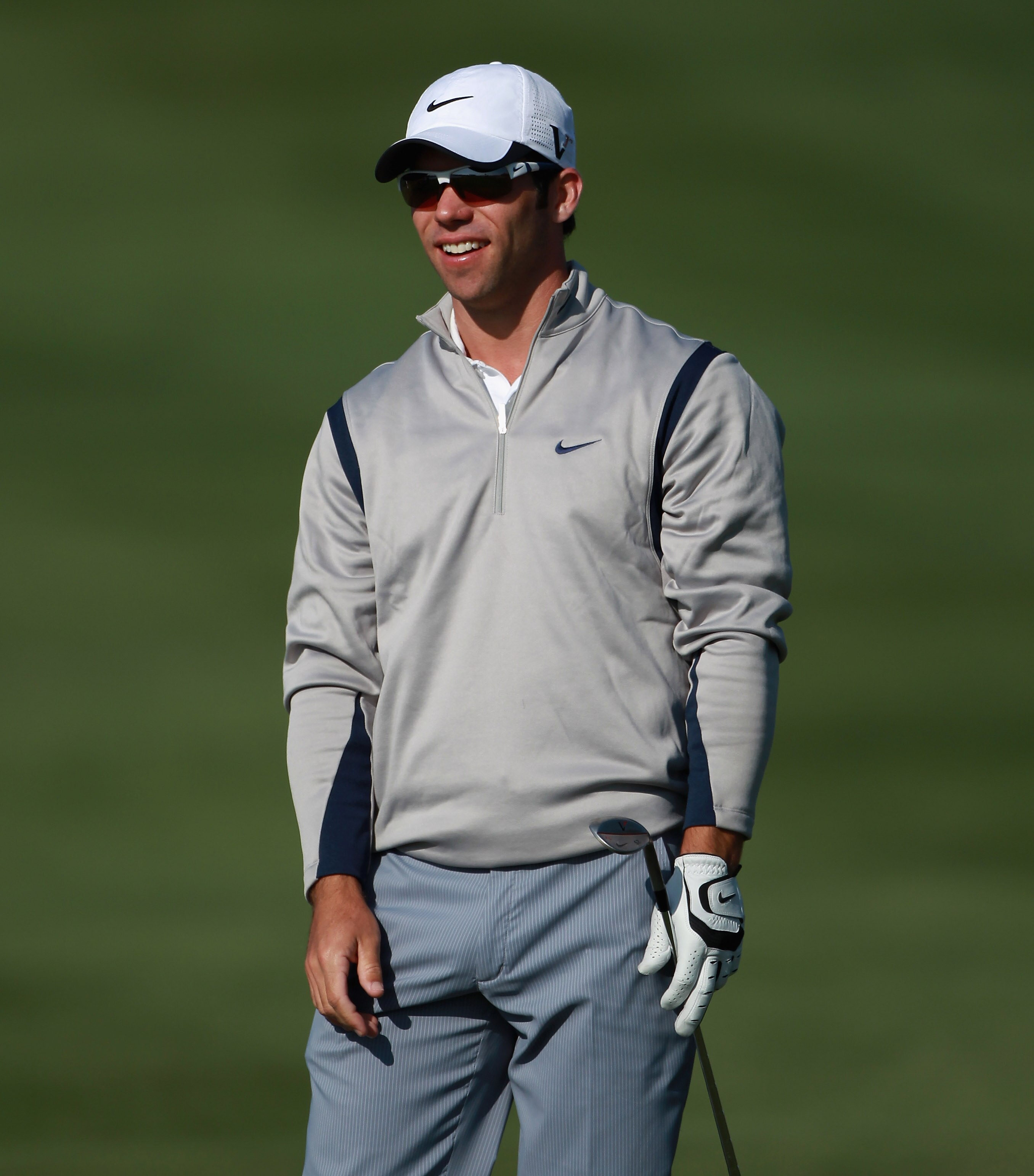 DOHA, QATAR - FEBRUARY 04:  Paul Casey of England smiles on the 15th hole during the second round of the Commercialbank Qatar Masters held at Doha Golf Club on February 4, 2011 in Doha, Qatar.  (Photo by Andrew Redington/Getty Images)