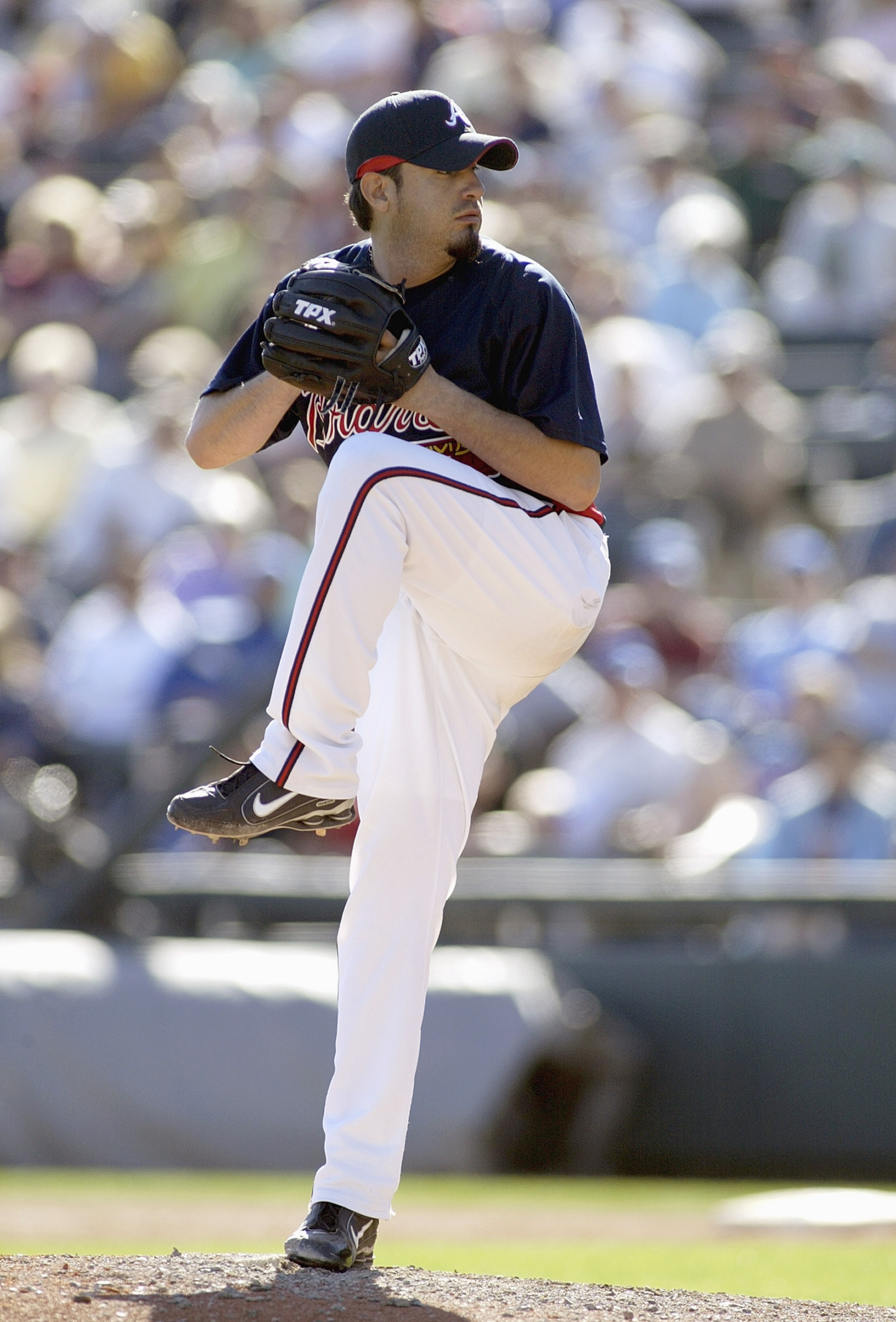 KISSIMMEE, FL - MARCH 5: Oscar Villarreal #56 of the Atlanta Braves delivers the pitch during a Spring Training game against the Washington Nationals at The Ballpark at Disney's Wide World of Sports Complex March 5, 2007 in Kissimmee, Florida. The Braves KISSIMMEE, FL - MARCH 5: Oscar Villarreal #56 of the Atlanta Braves delivers the pitch during a Spring Training game against the Washington Nationals at The Ballpark at Disney's Wide World of Sports Complex March 5, 2007 in Kissimmee, Florida. The Braves
