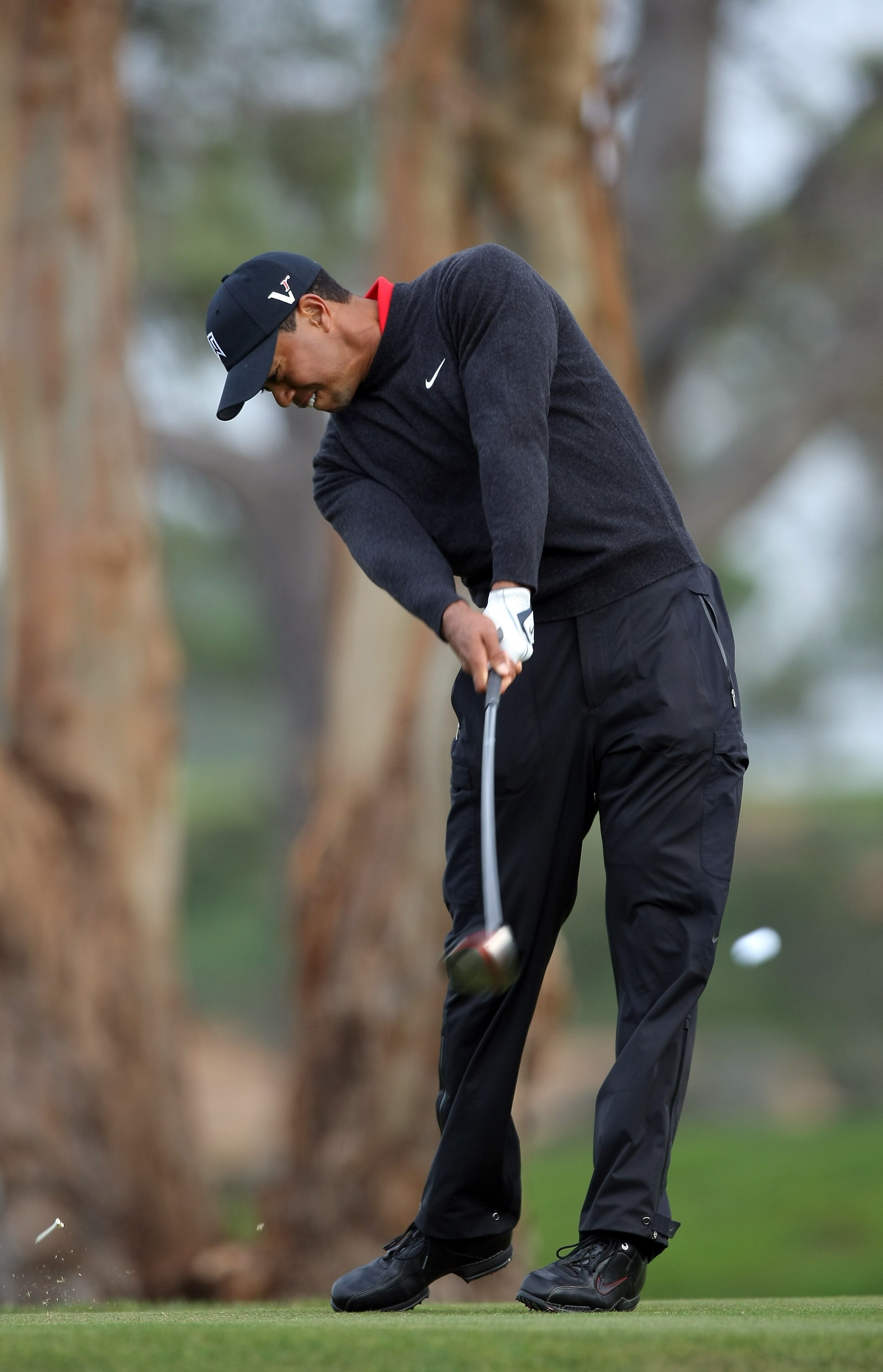 LA JOLLA, CA - JANUARY 30: Tiger Woods tees off the 5th hole during the final round of the Farmers Insurance Open at the Torrey Pines South Course on January 30, 2011 in La Jolla, California. (Photo by Donald Miralle/Getty Images) LA JOLLA, CA - JANUARY 30: Tiger Woods tees off the 5th hole during the final round of the Farmers Insurance Open at the Torrey Pines South Course on January 30, 2011 in La Jolla, California. (Photo by Donald Miralle/Getty Images)
