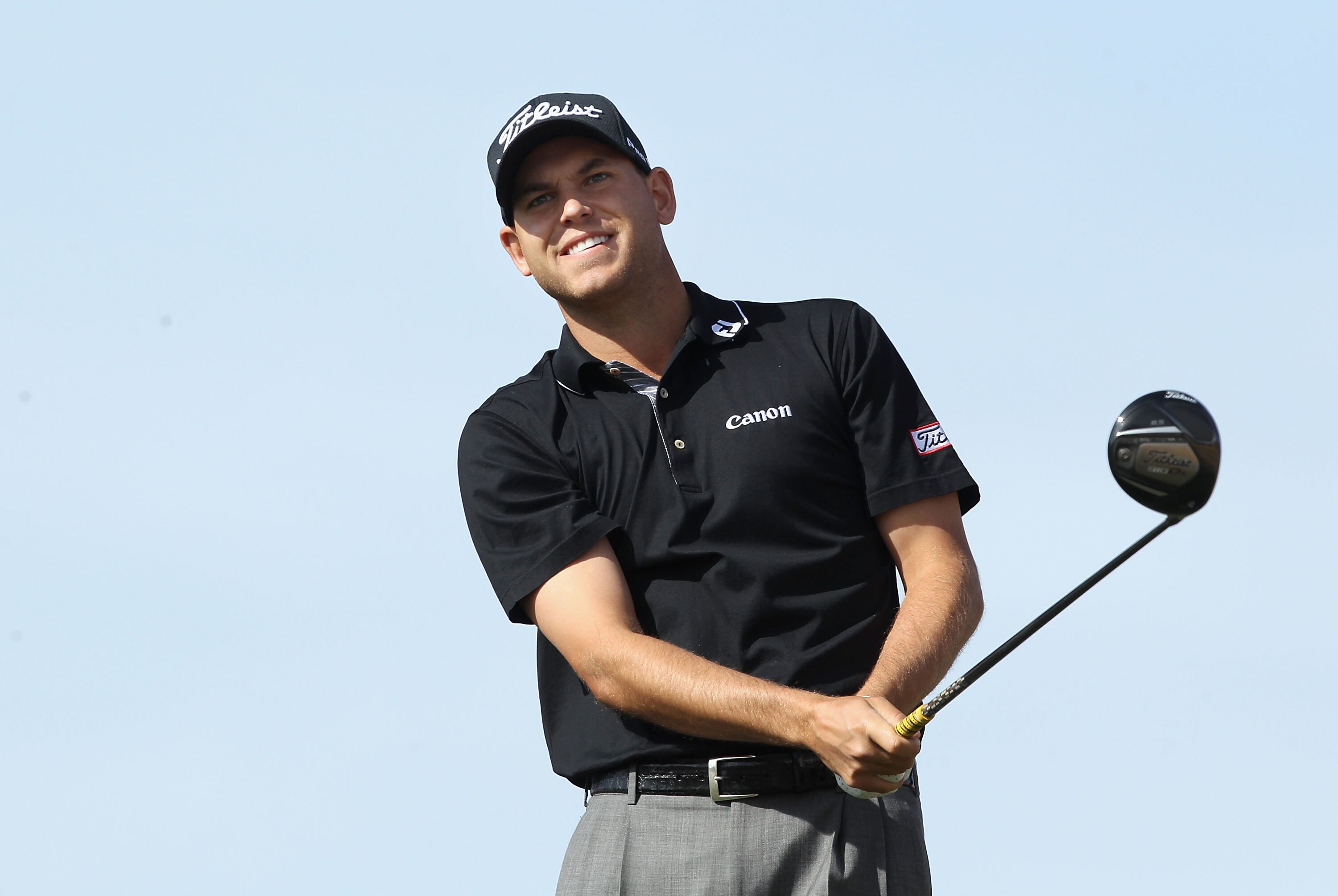 SCOTTSDALE, AZ - FEBRUARY 06:  Bill Haas hits a tee shot on the 15th hole during the third round of the Waste Management Phoenix Open at TPC Scottsdale on February 6, 2011 in Scottsdale, Arizona.  (Photo by Christian Petersen/Getty Images)